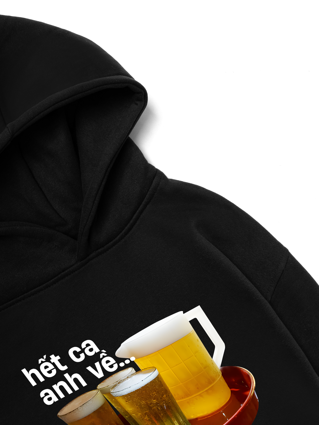 Áo Hoodie Nỉ Hai Da Hết Ca Anh Về