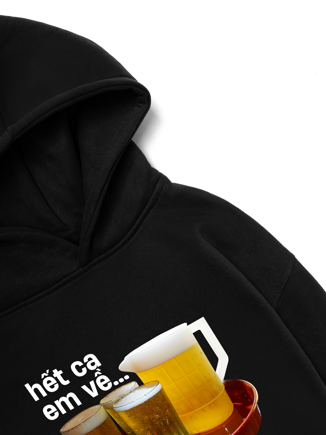 Áo Hoodie Nỉ Hai Da Hết Ca Em Về