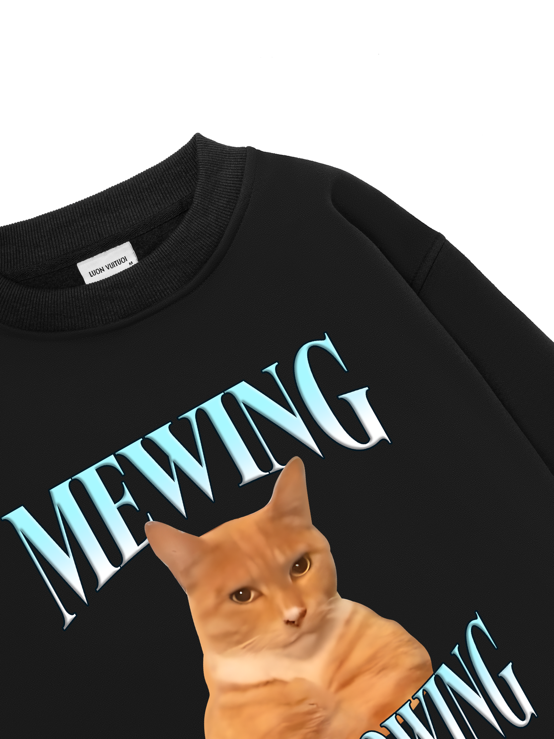 Mewing Not Meowing Sweater