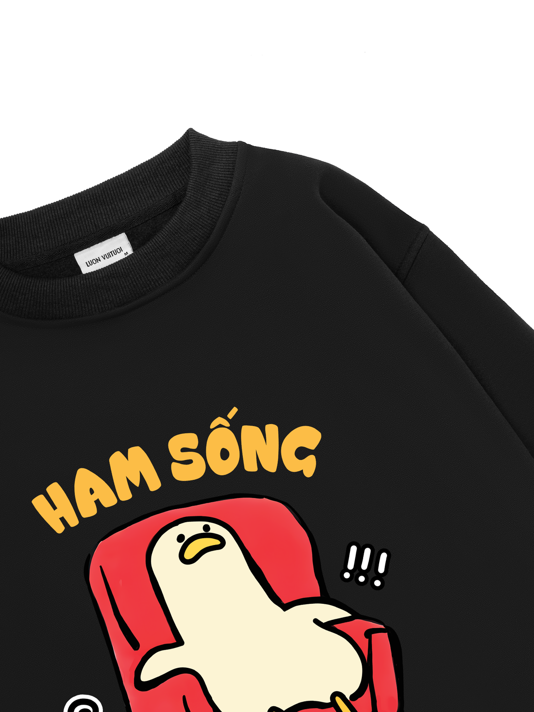 Meme Chú Vịt Ham Sống Sợ Stress Sweater