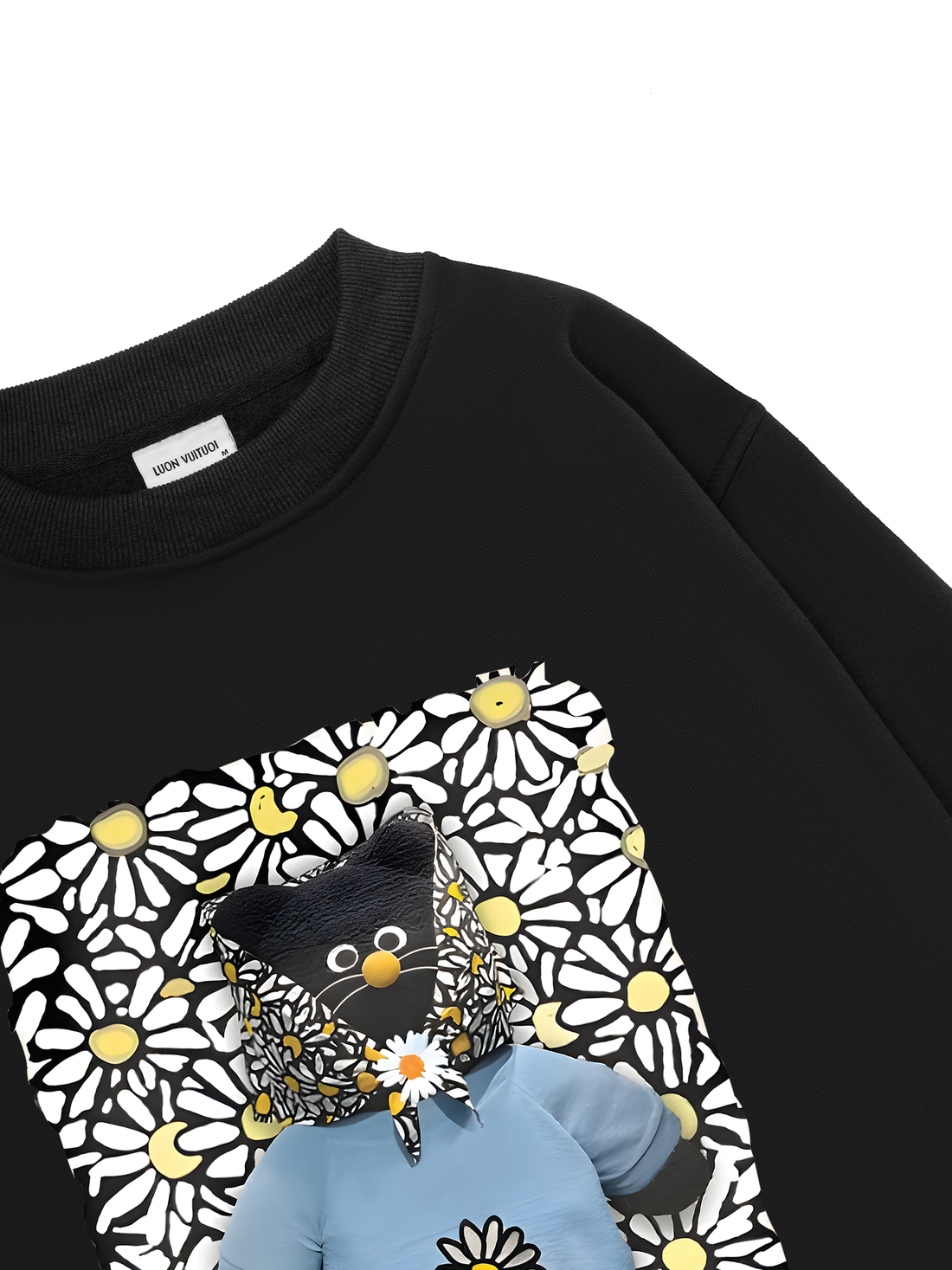 Cat With Flower Sweater