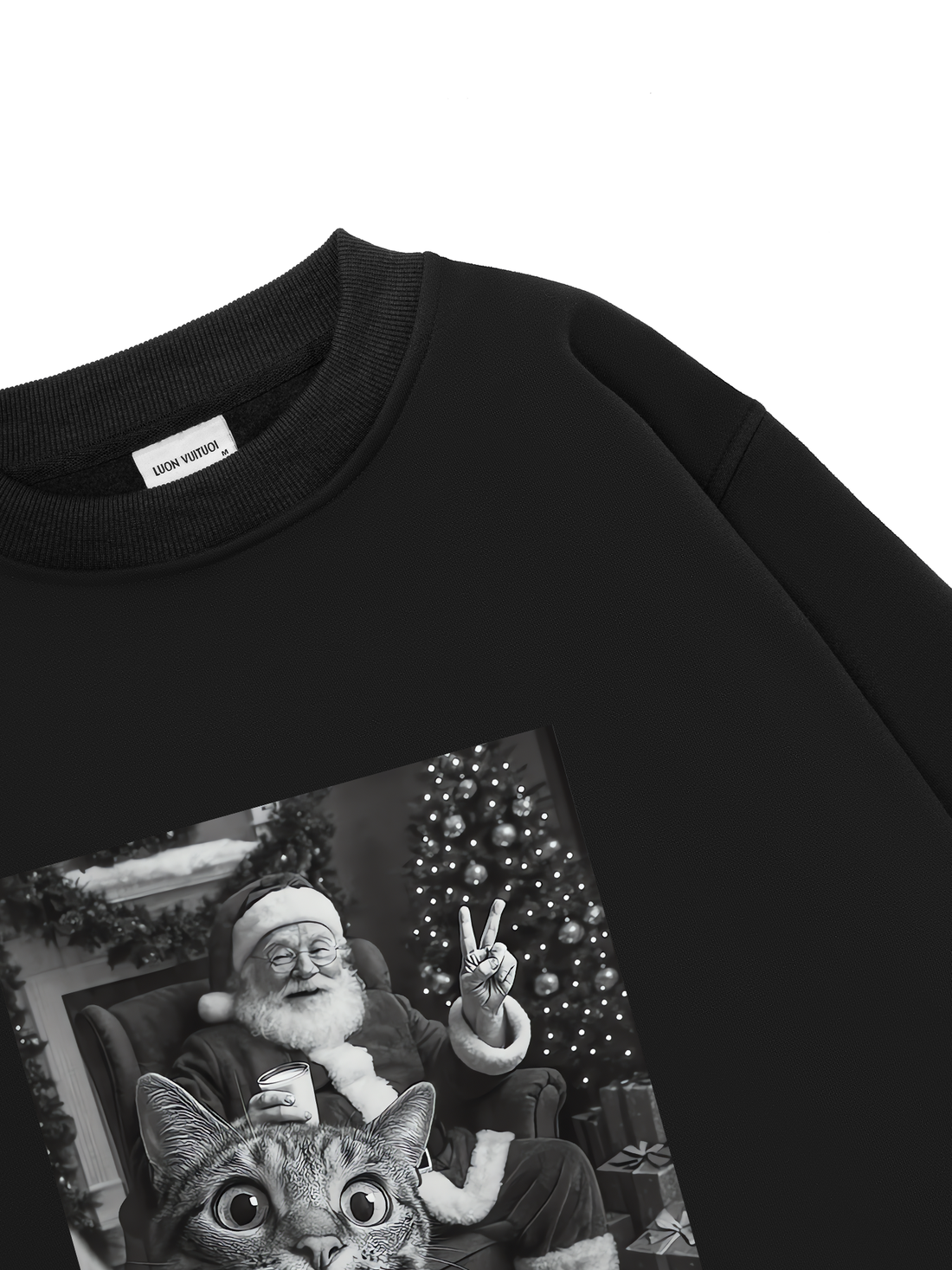 Funny cat With Sanata Sweater