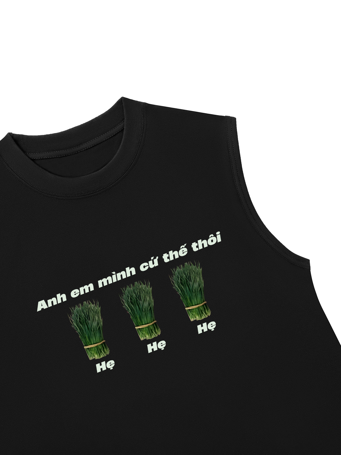 Áo Ba Lỗ Relaxed Fit Hẹ Hẹ Hẹ