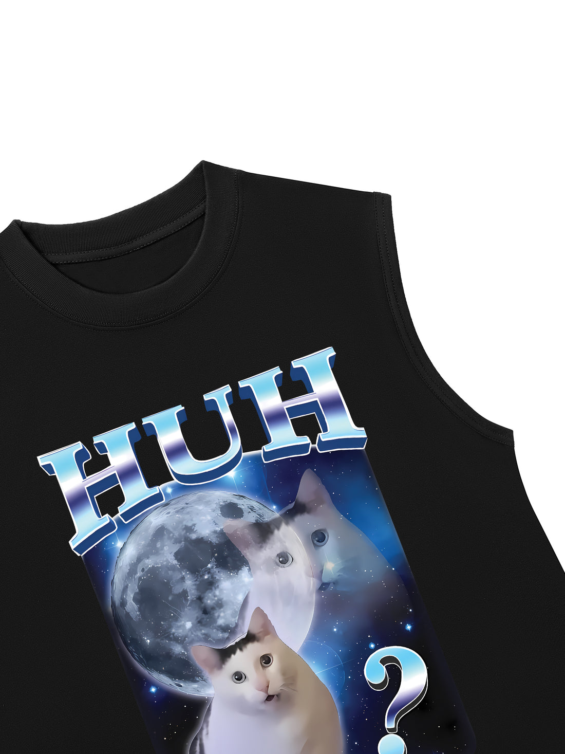Áo Ba Lỗ Relaxed Fit Meme Cat Huh