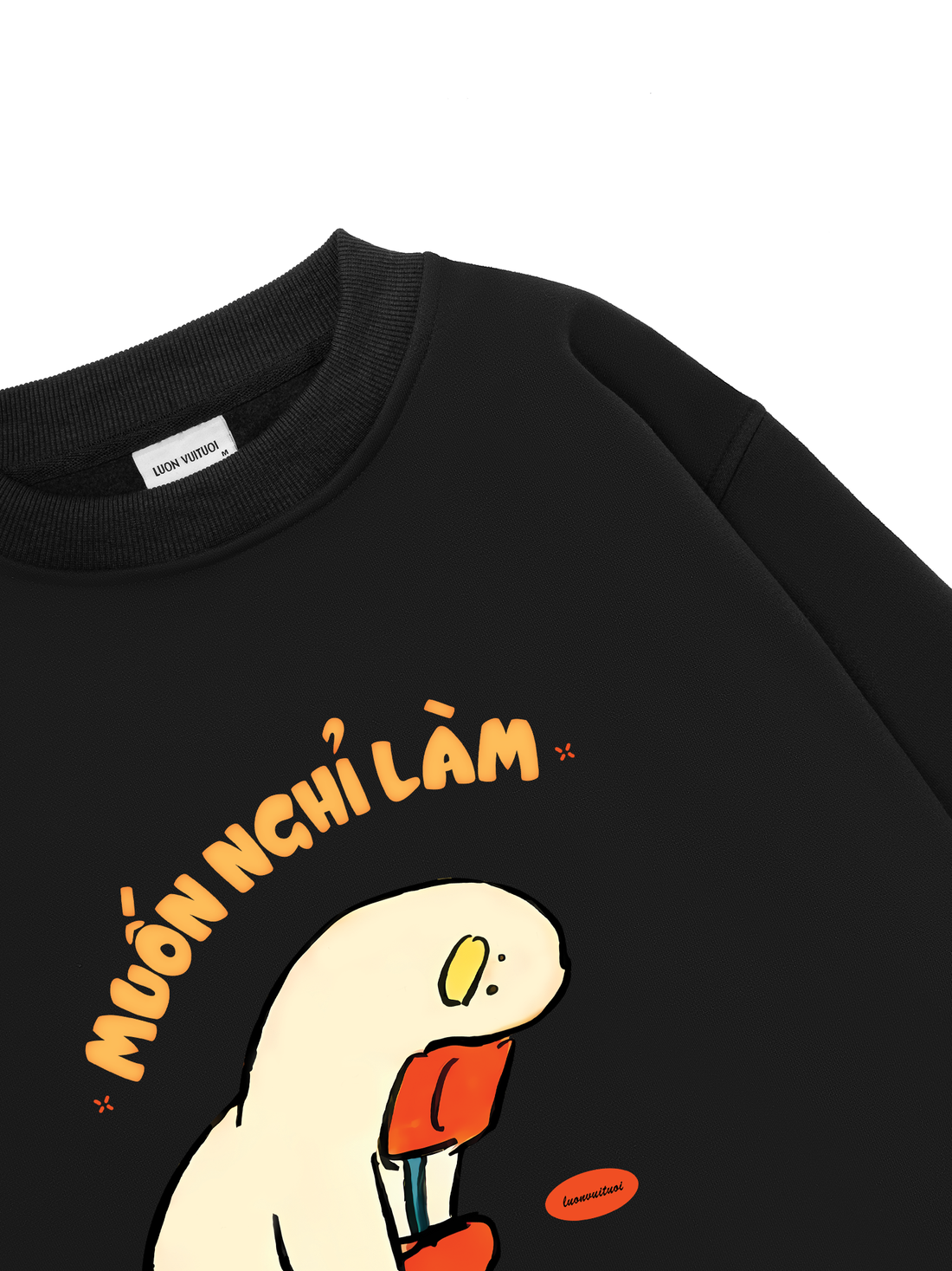 Meme Chú Vịt Muốn Nghỉ Làm Sweater