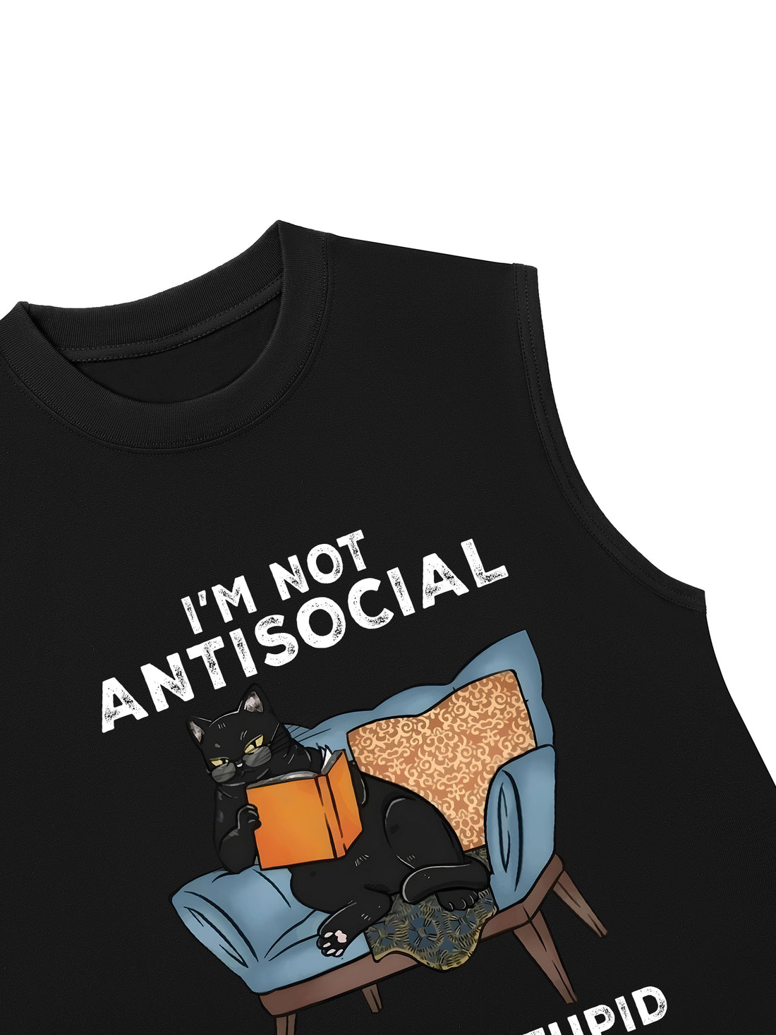 Áo Ba Lỗ Relaxed Fit I_m not antisocial