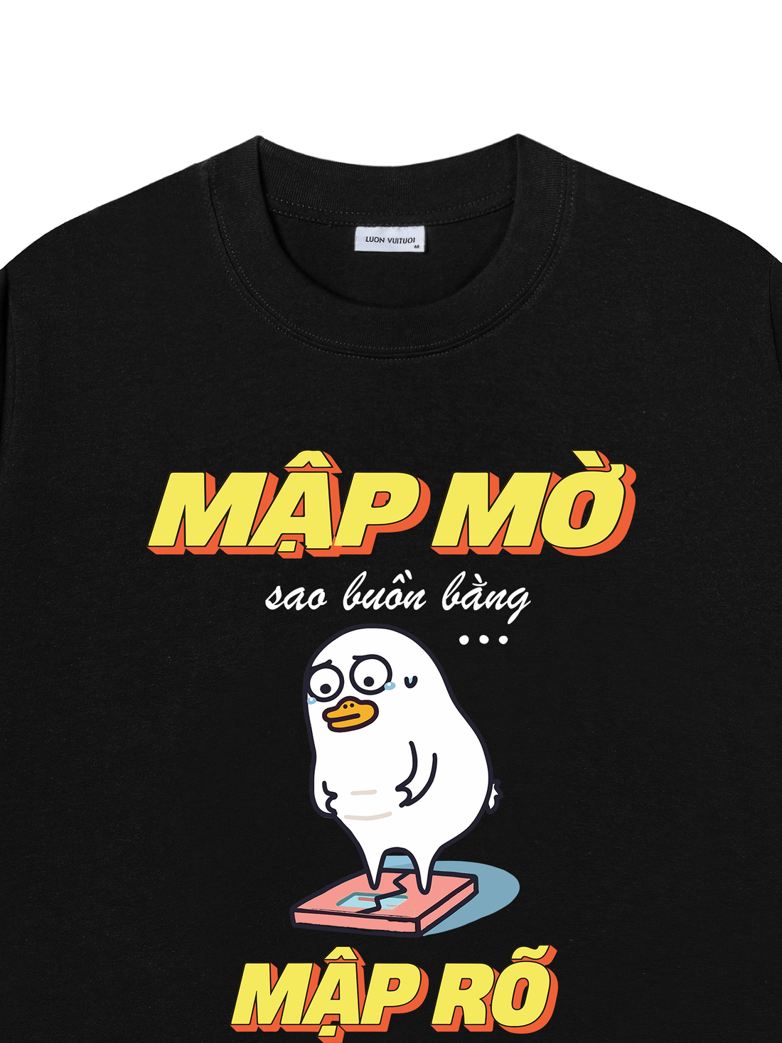 Áo Thun Mập Mờ Sao Buồn Bằng Mập Rõ