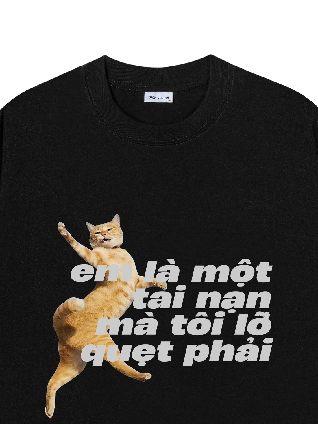 Áo Thun Lỡ Quẹt Phải