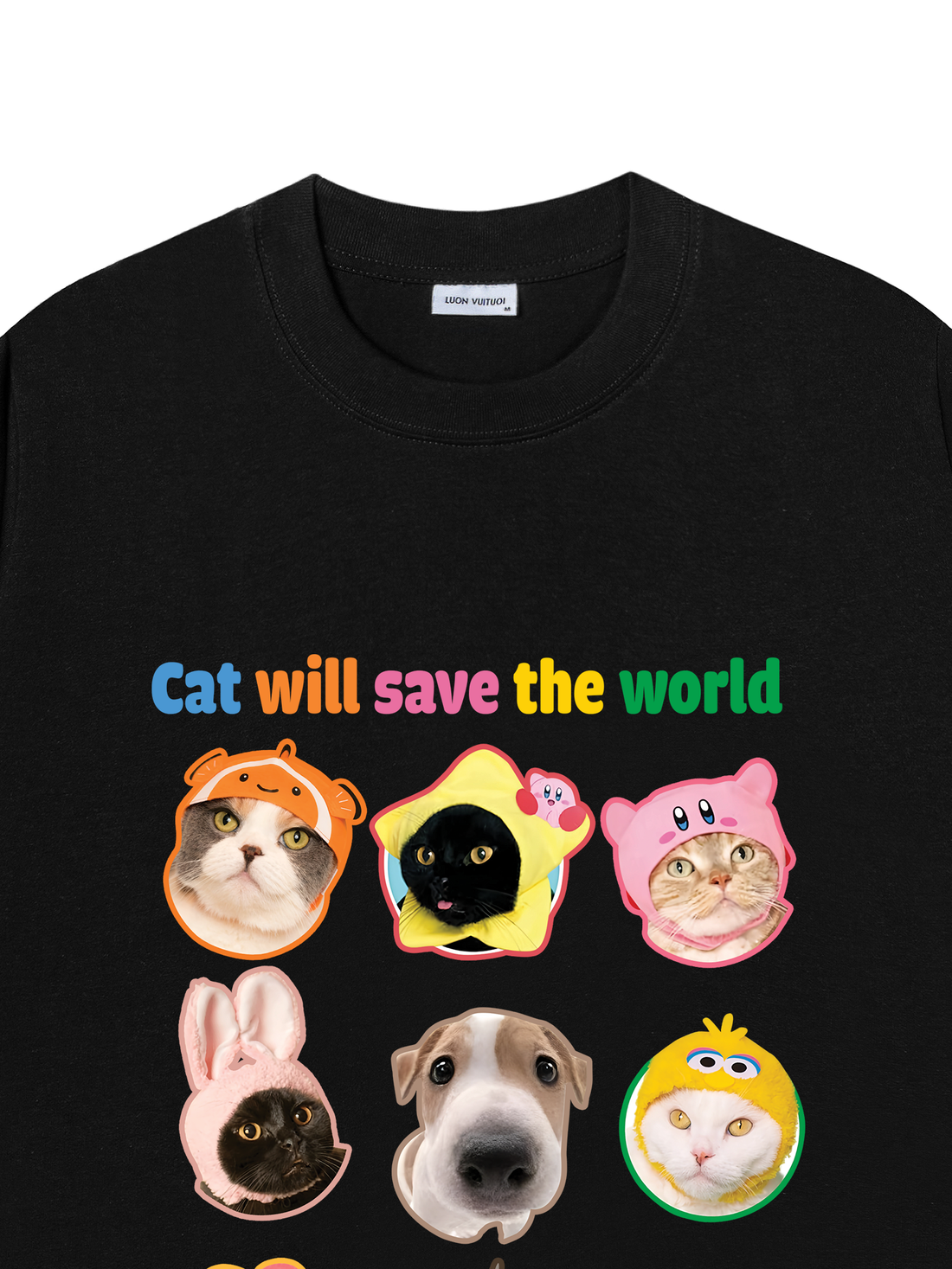 Áo Thun Đũy Mèo Cat Will Save The World