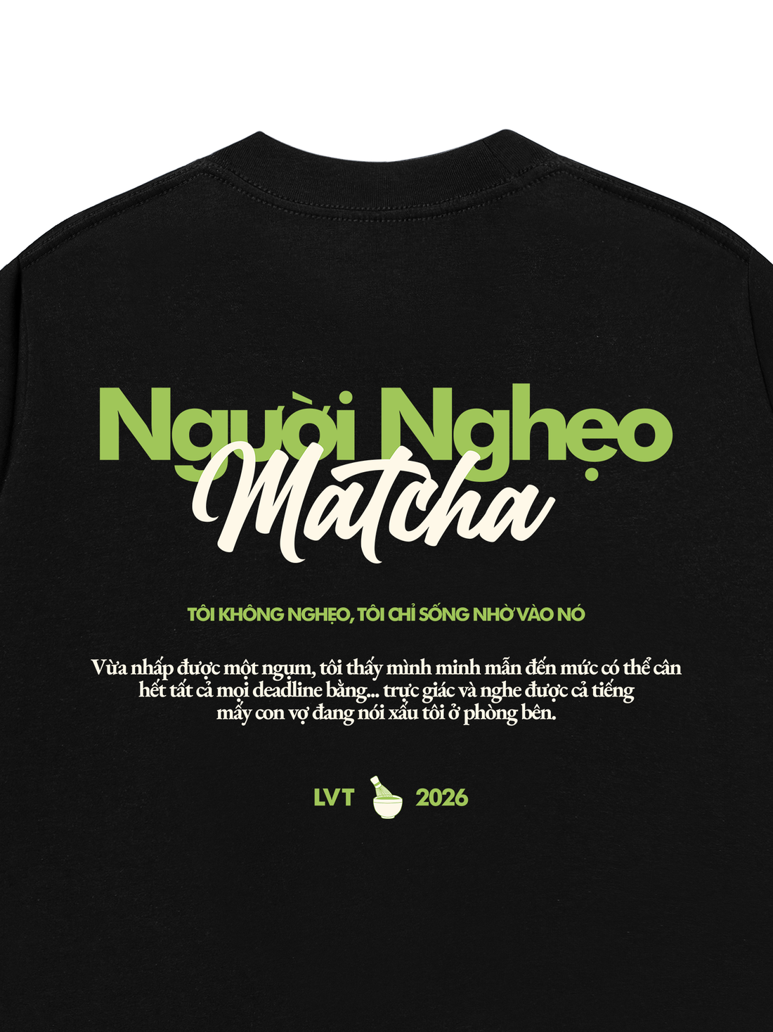 Áo Thun Người Nghẹo Matcha