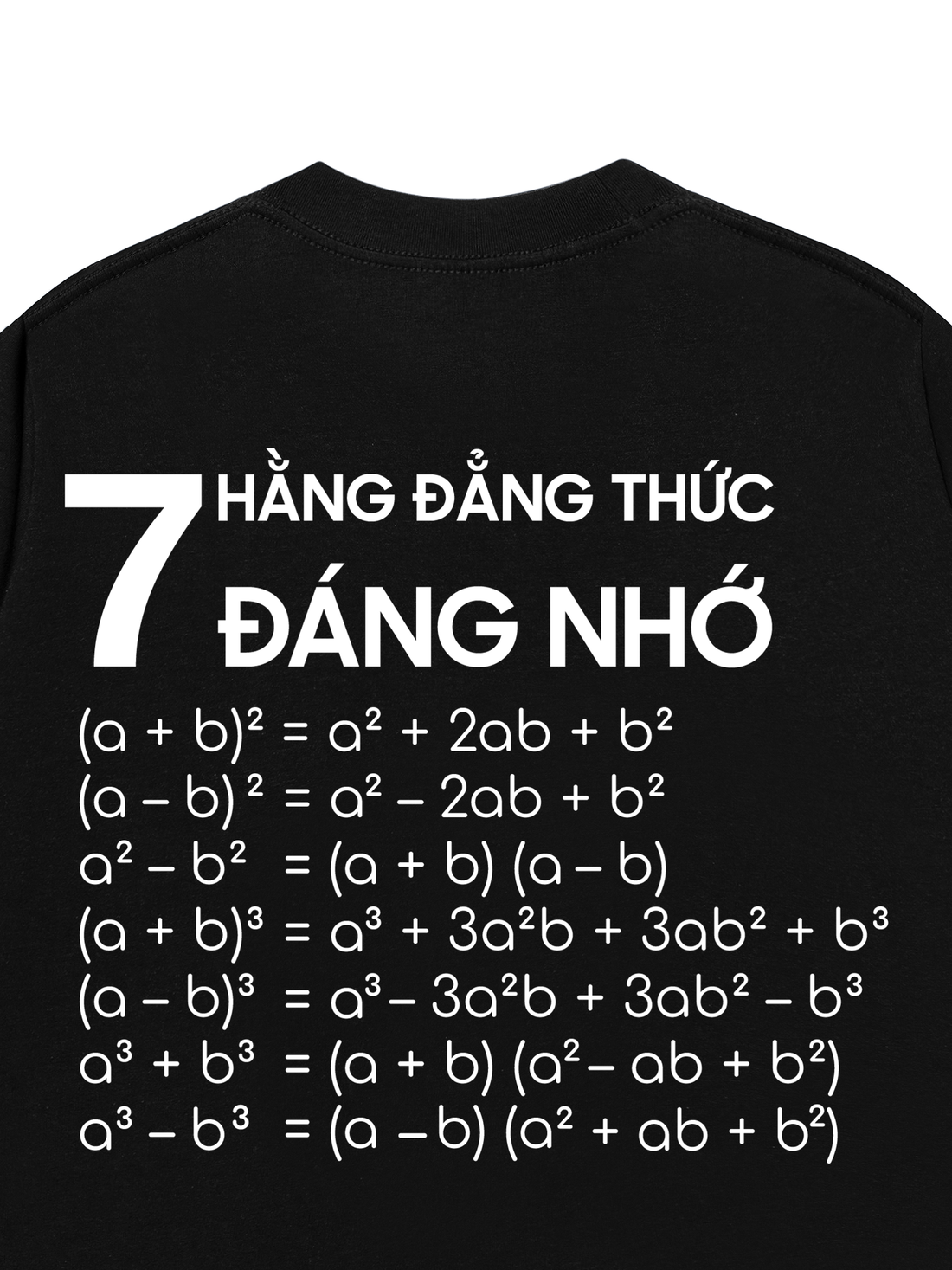 Áo Thun 7 Hàng Đẳng Thức Đáng Nhớ