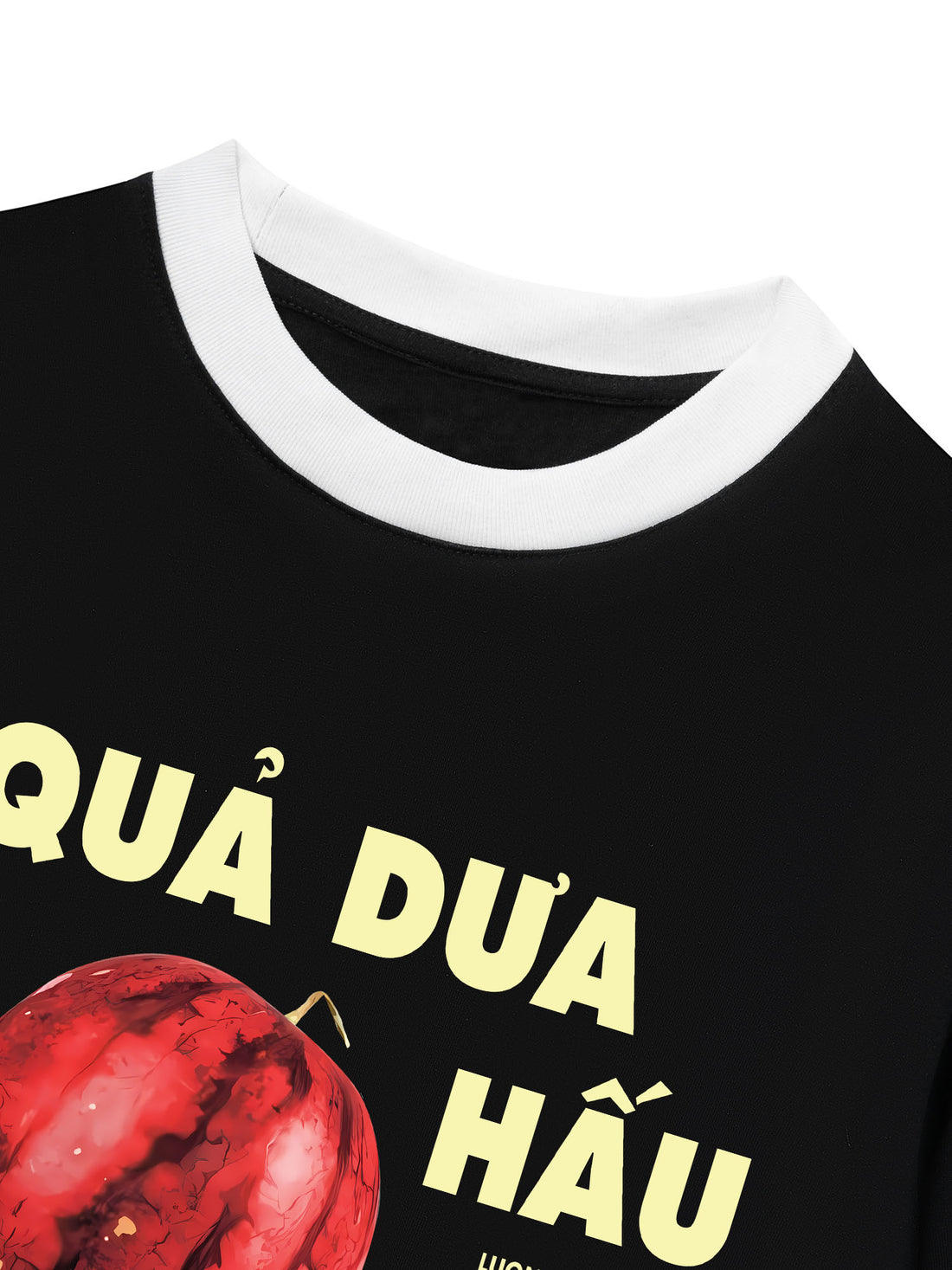 Áo Thun Ringer Relaxed Fit Quả Dưa Hấu