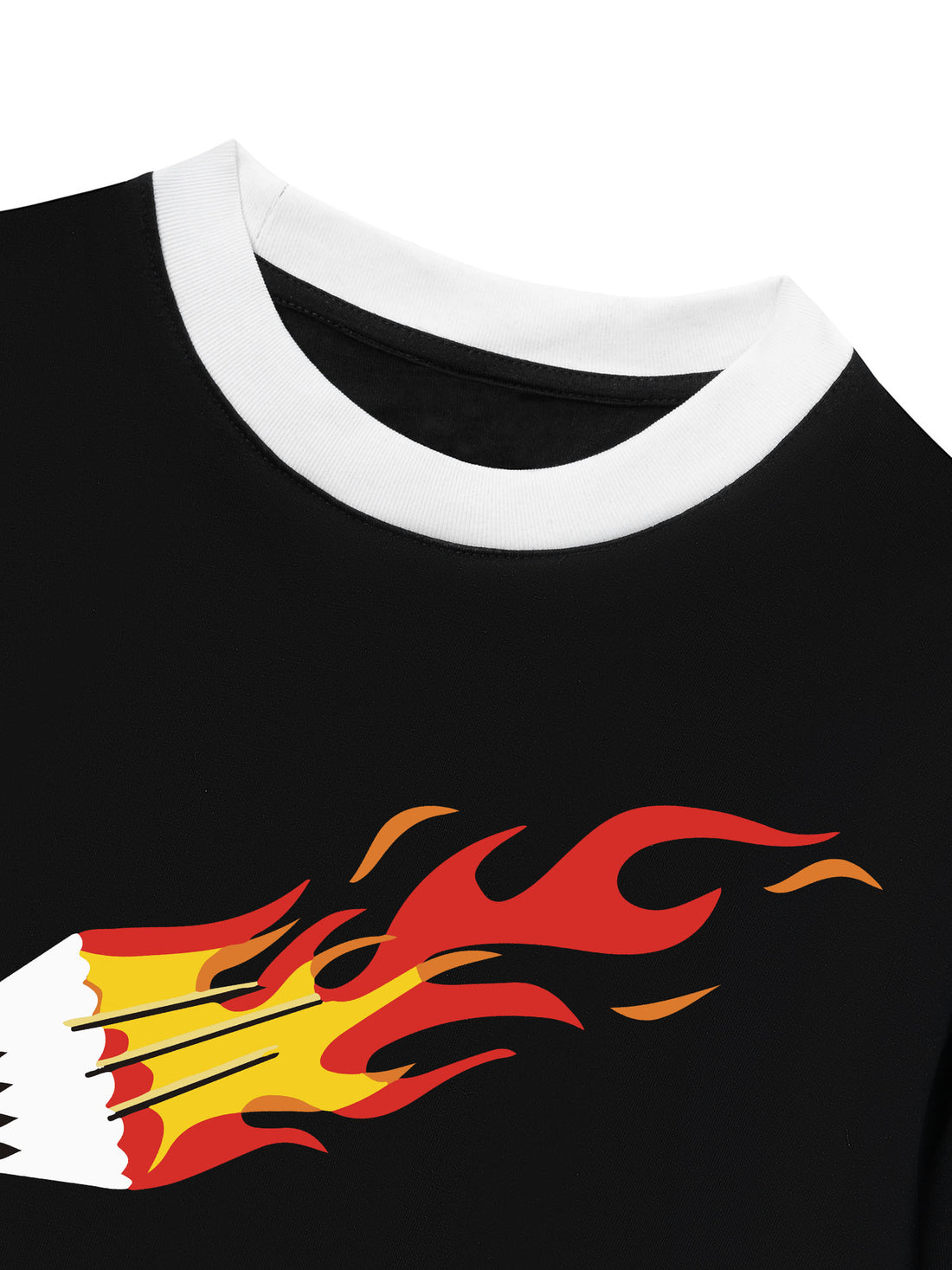 Áo Thun Ringer Relaxed Fit Fire Badminton