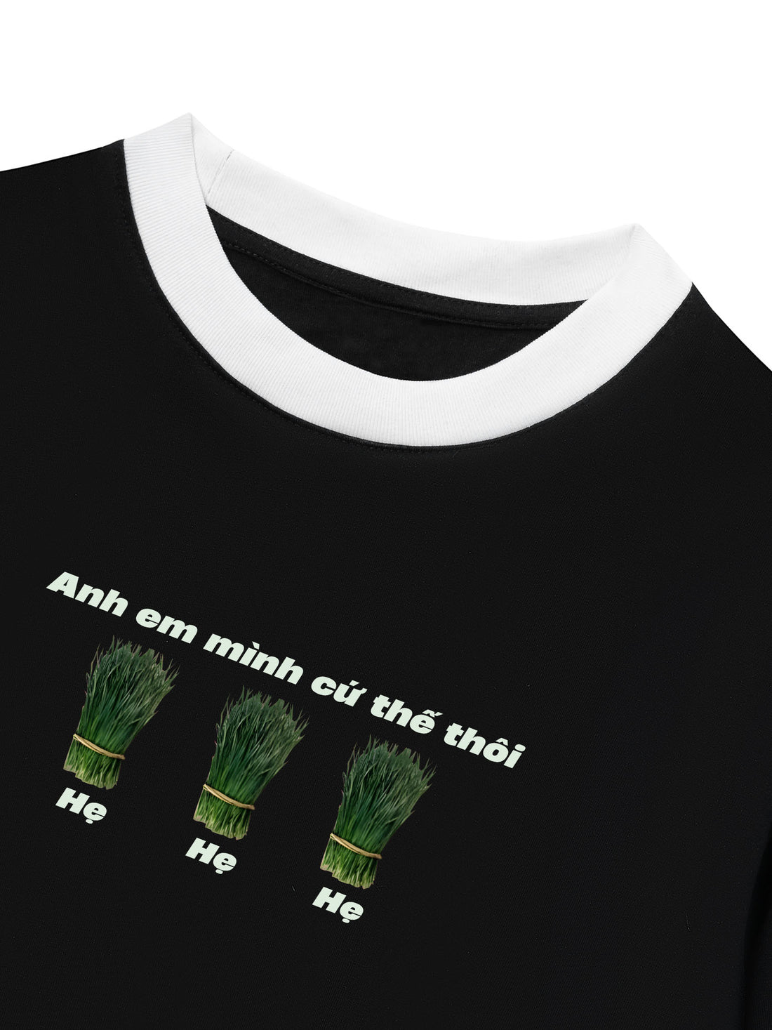 Áo Thun Ringer Relaxed Fit Anh Em Mình Cứ Thế Thôi Hẹ Hẹ