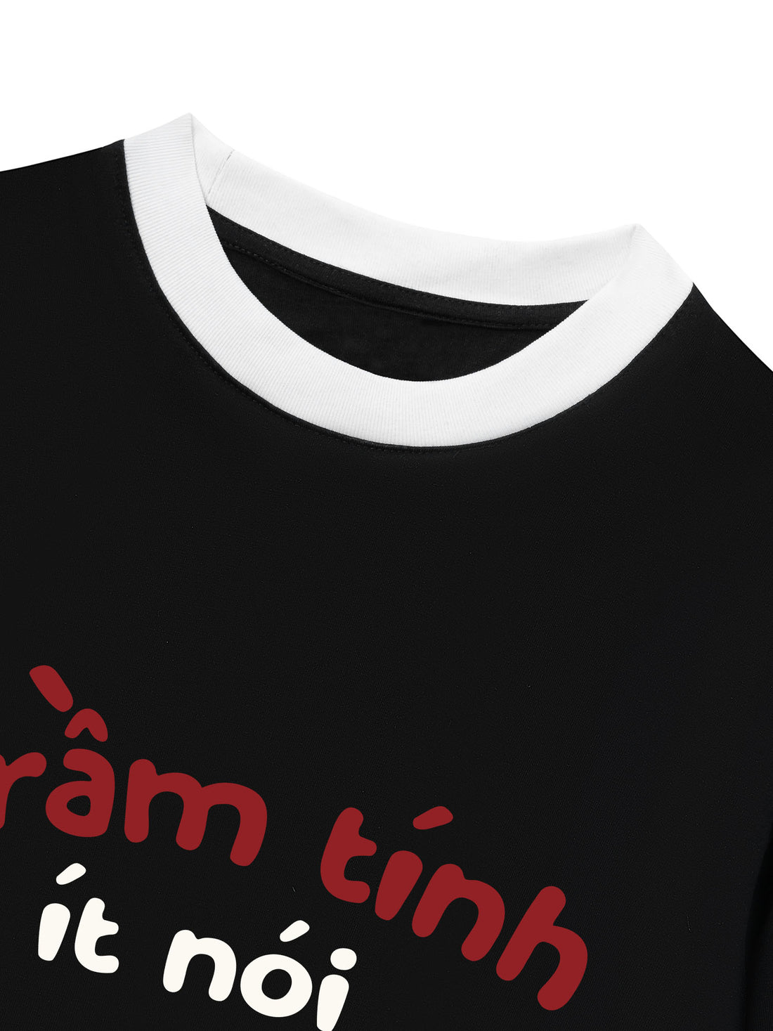 Áo Thun Ringer Relaxed Fit Trầm Tính Ít Nói