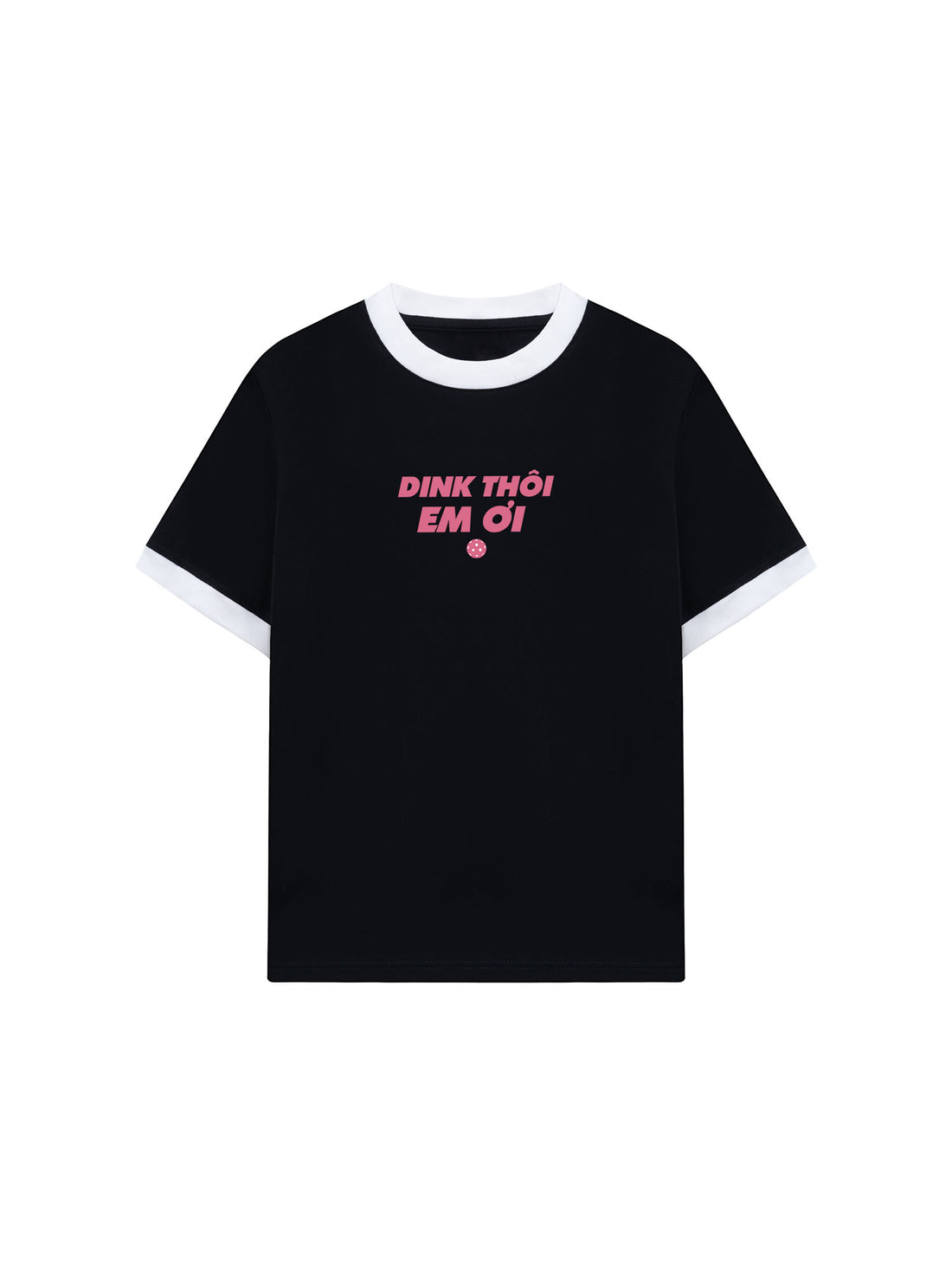 Áo Thun Ringer Relaxed Fit Dink Thôi Em Ơi Pink