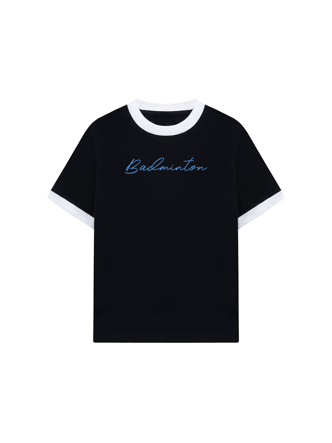 Áo Thun Ringer Relaxed Fit Let's Play Badminton