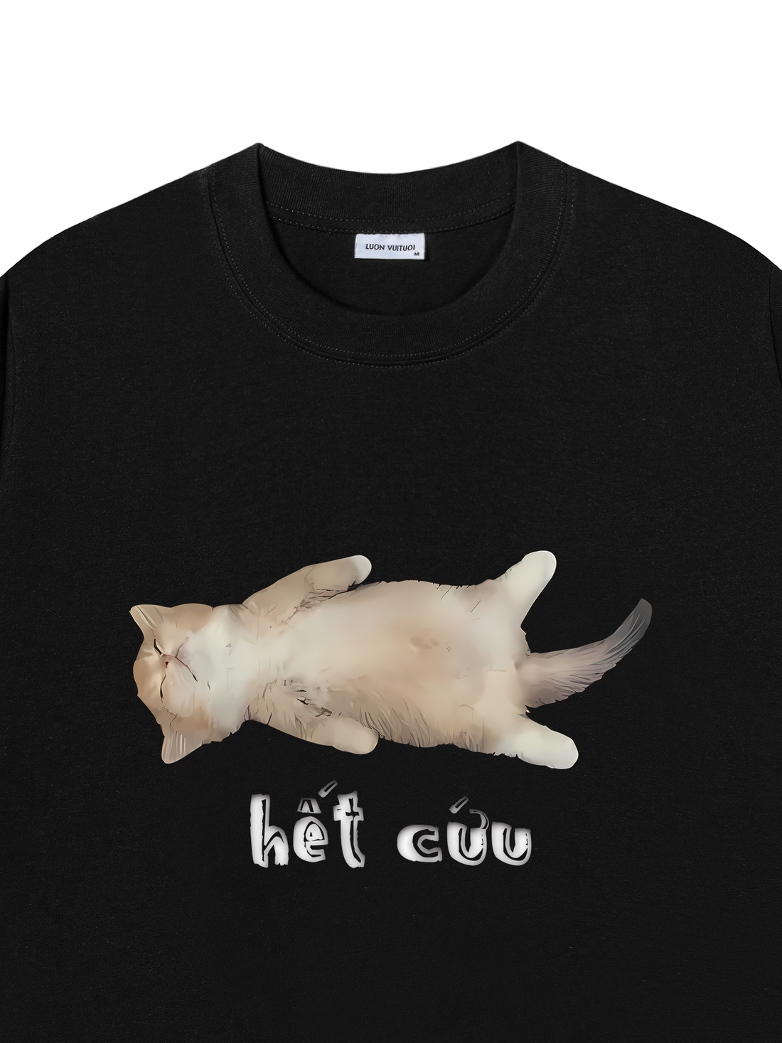 Áo Thun Meme Cat Hết Cứu