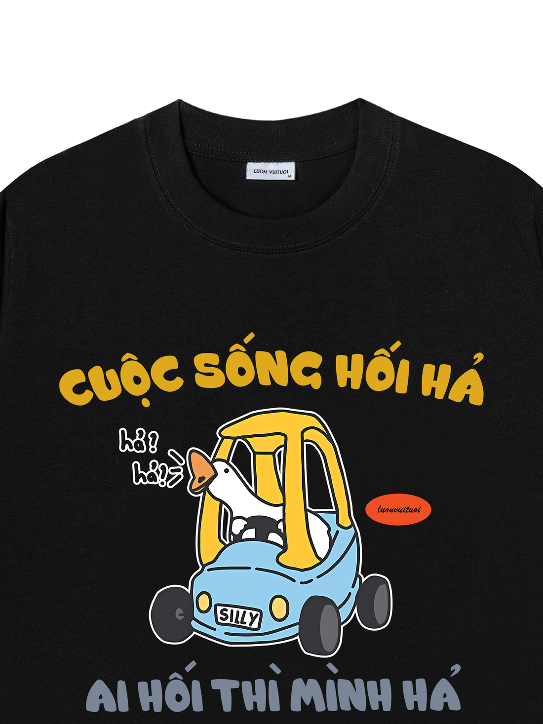 Áo Thun Meme Chú Vịt Cuộc Sống Hối Hả