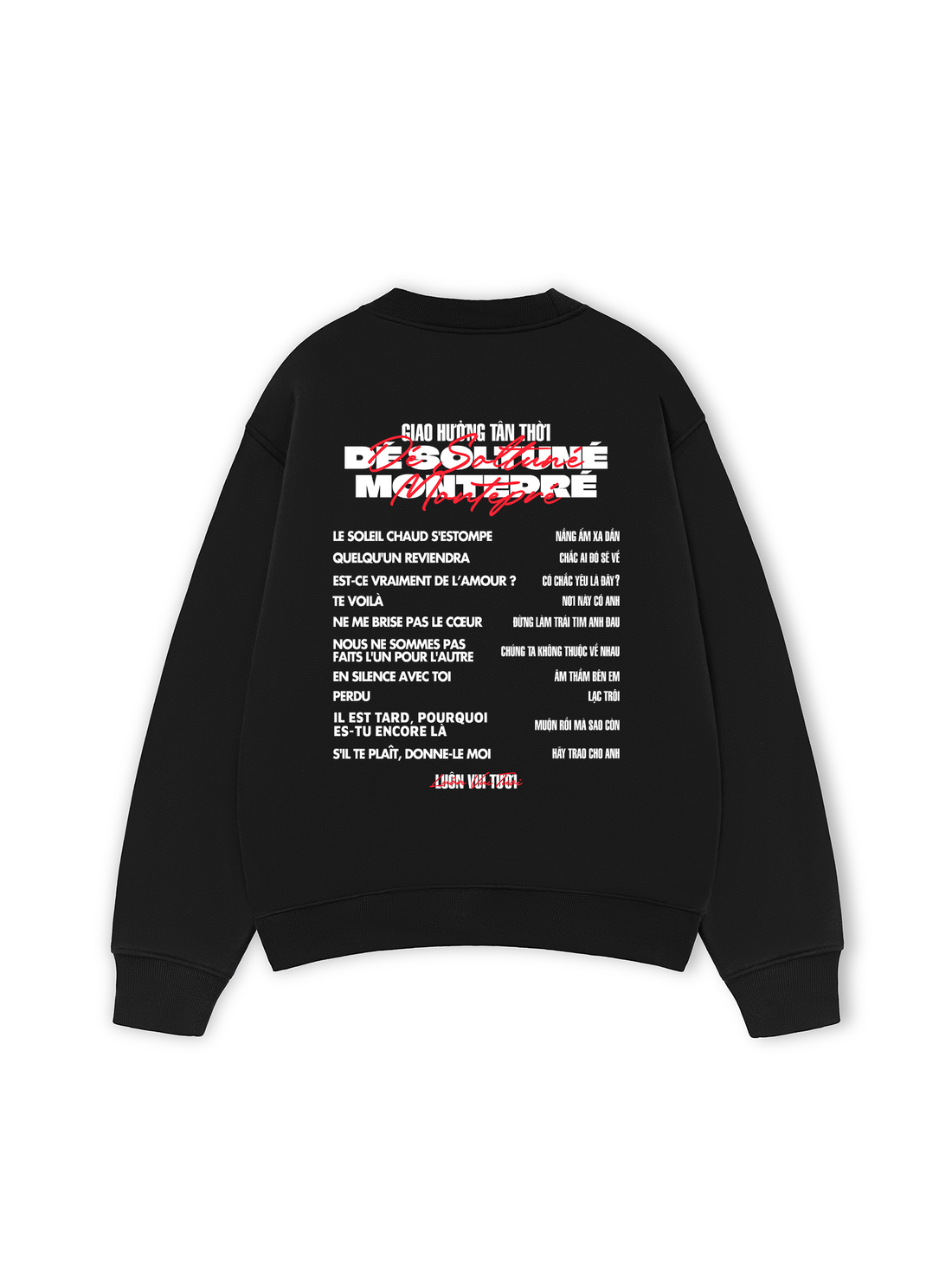 Áo Sweater Nỉ Hai Da Giao Hưởng Tân Thời