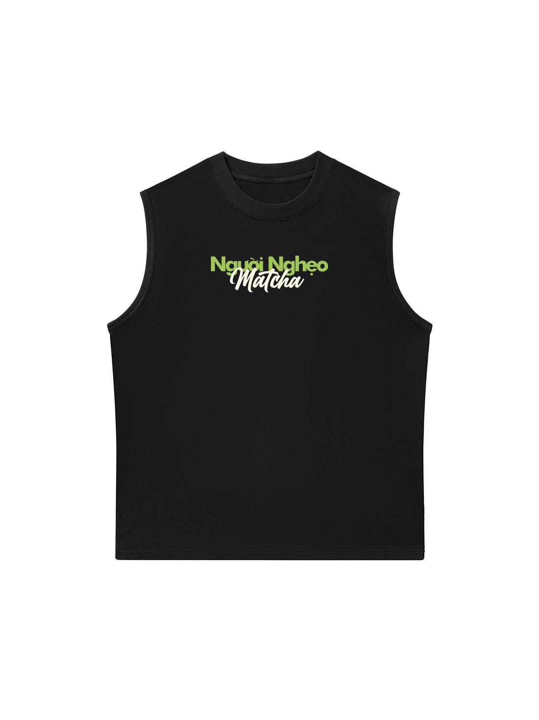 Áo Ba Lỗ Relaxed Fit Người Nghẹo Matcha