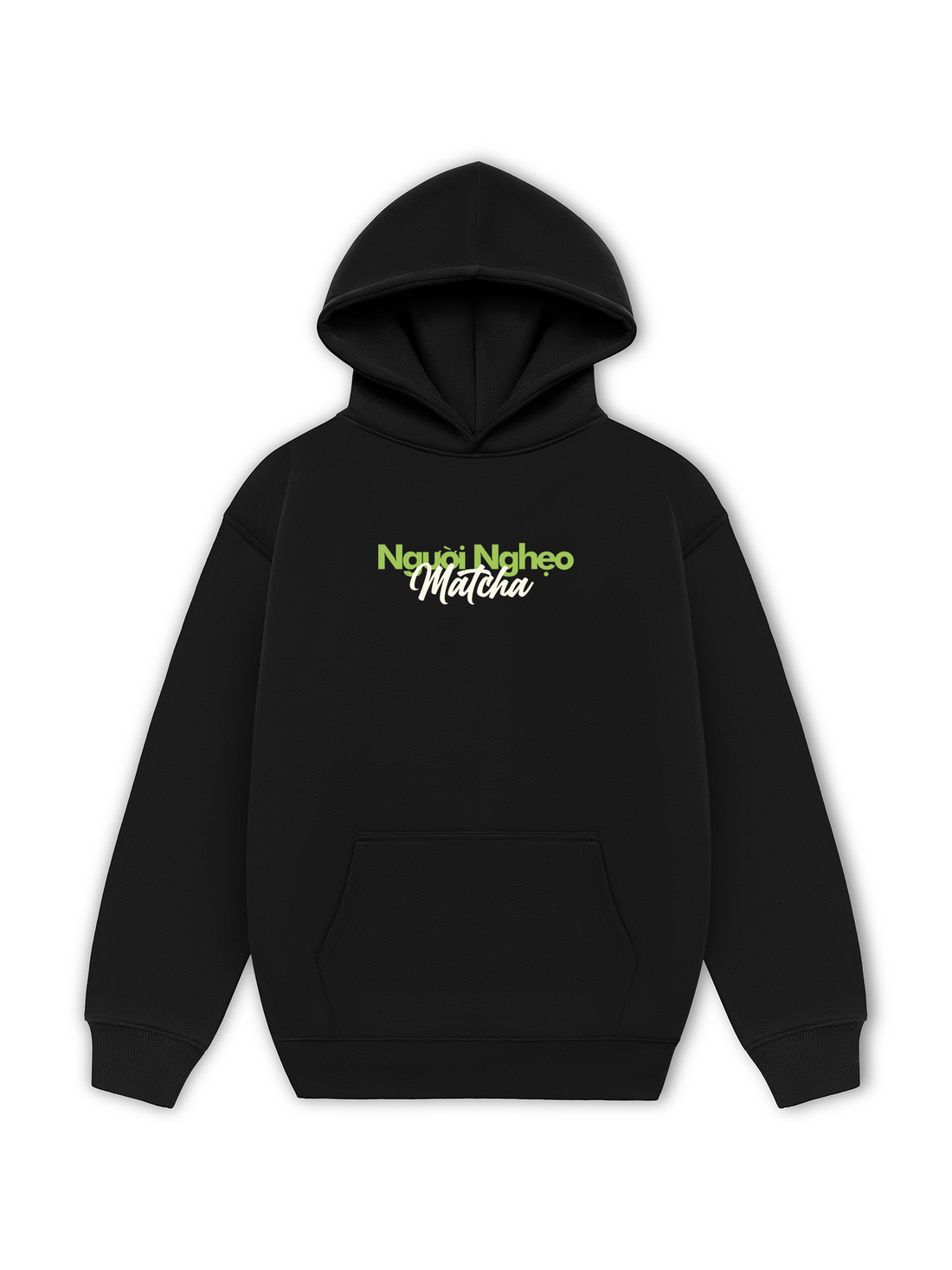 Áo Hoodie Nỉ Hai Da Người Nghẹo Matcha