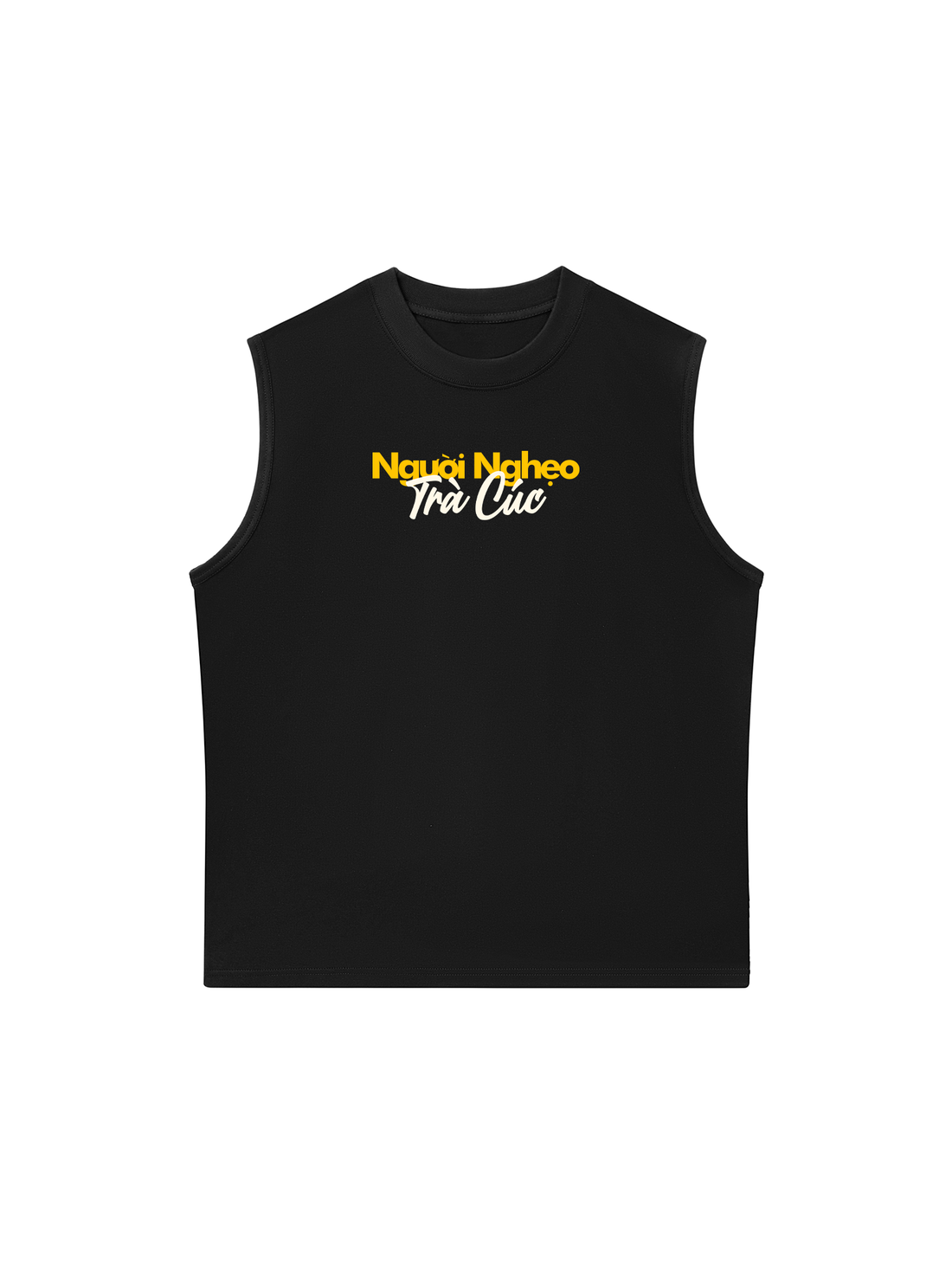 Áo Ba Lỗ Relaxed Fit Người Nghẹo Trà Cúc
