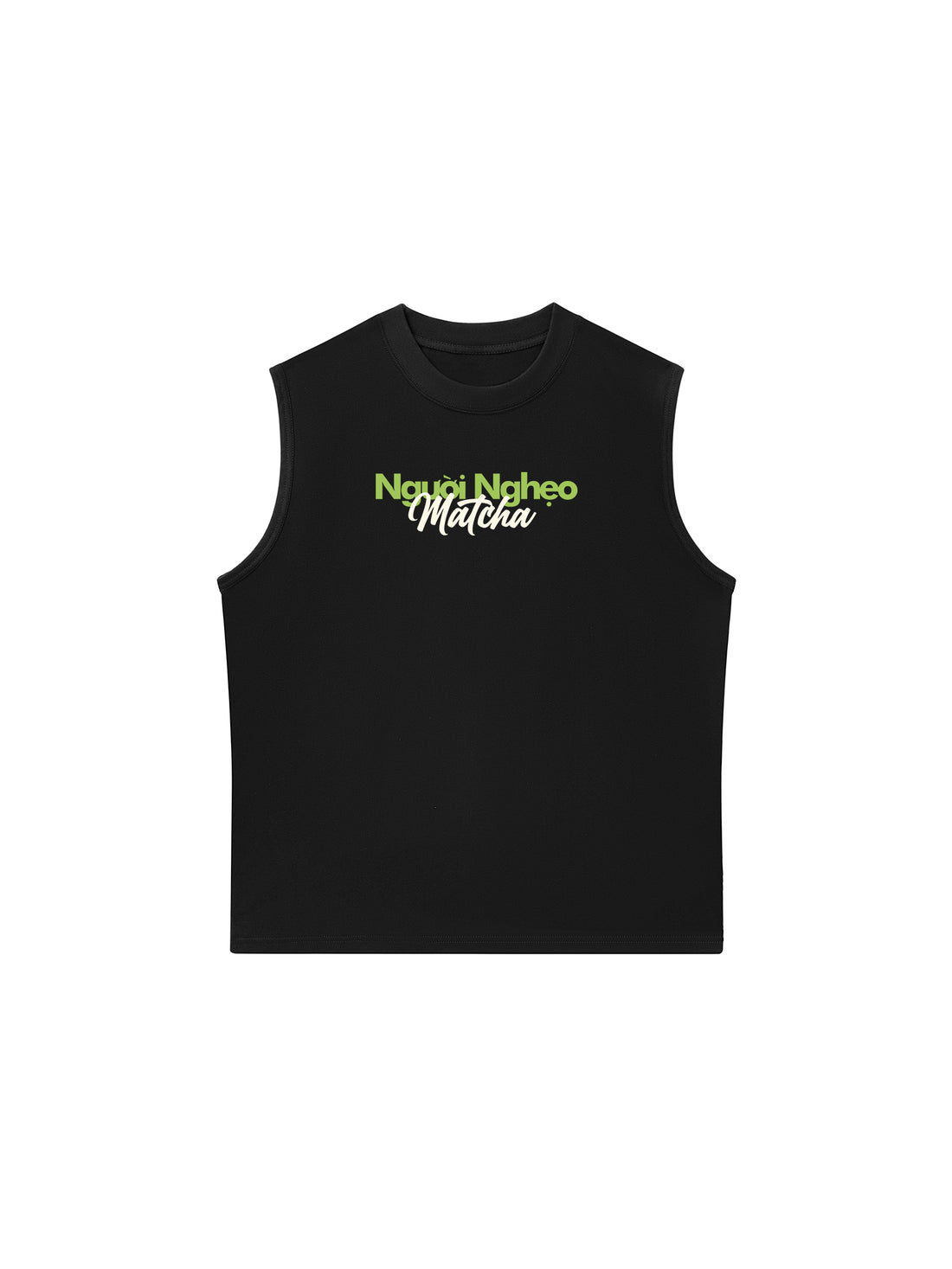Áo Ba Lỗ Relaxed Fit Người Nghẹo Matcha