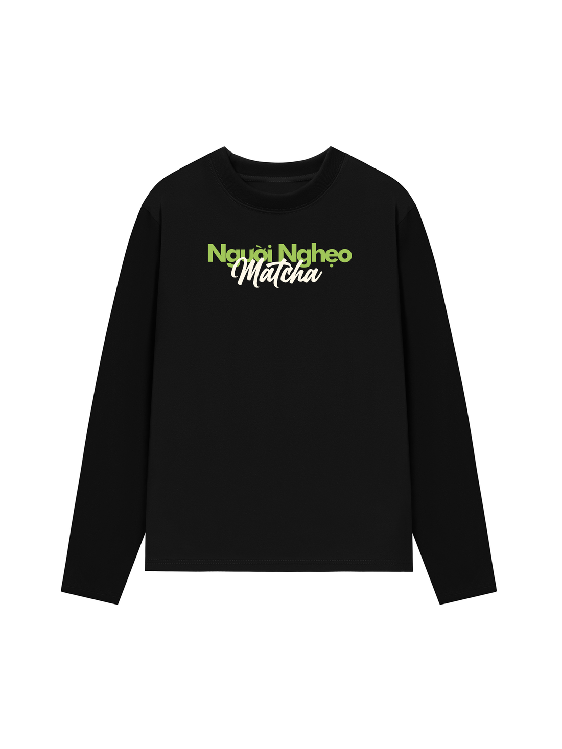 Áo Thun Dài Tay Người Nghẹo Matcha