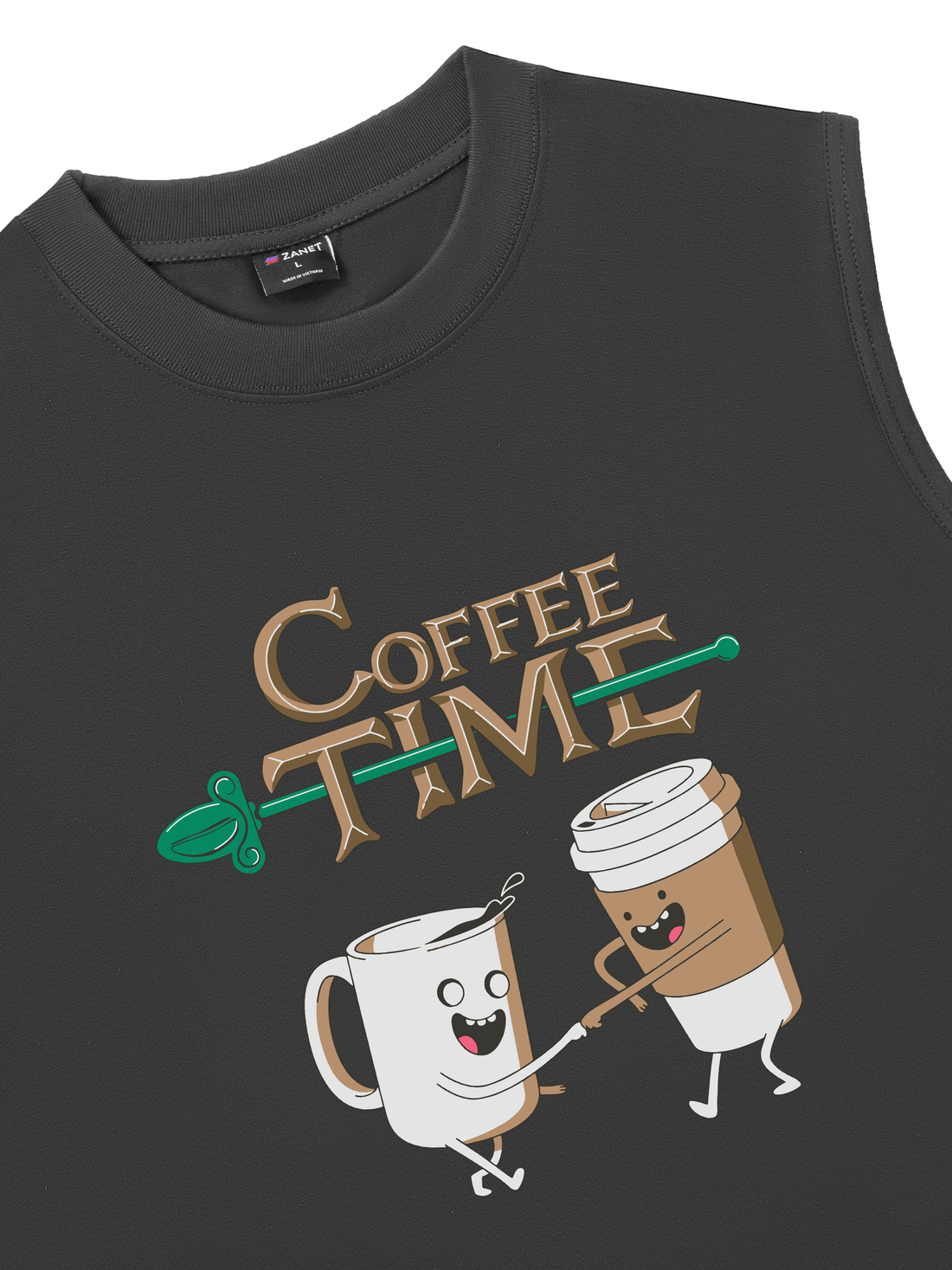 Áo Ba Lỗ Relaxed Fit Coffee Time