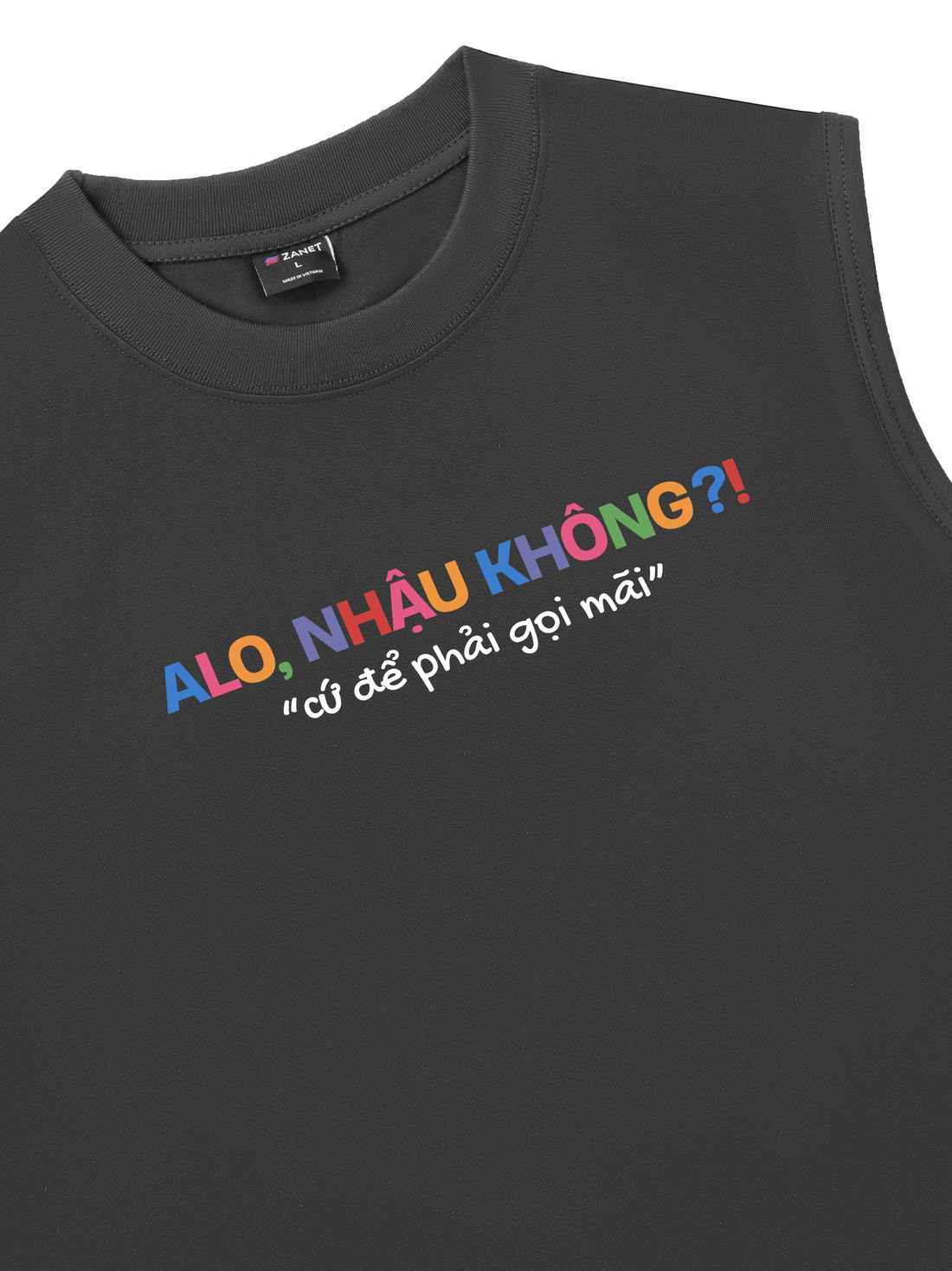 Áo Ba Lỗ Relaxed Fit Nhậu Không