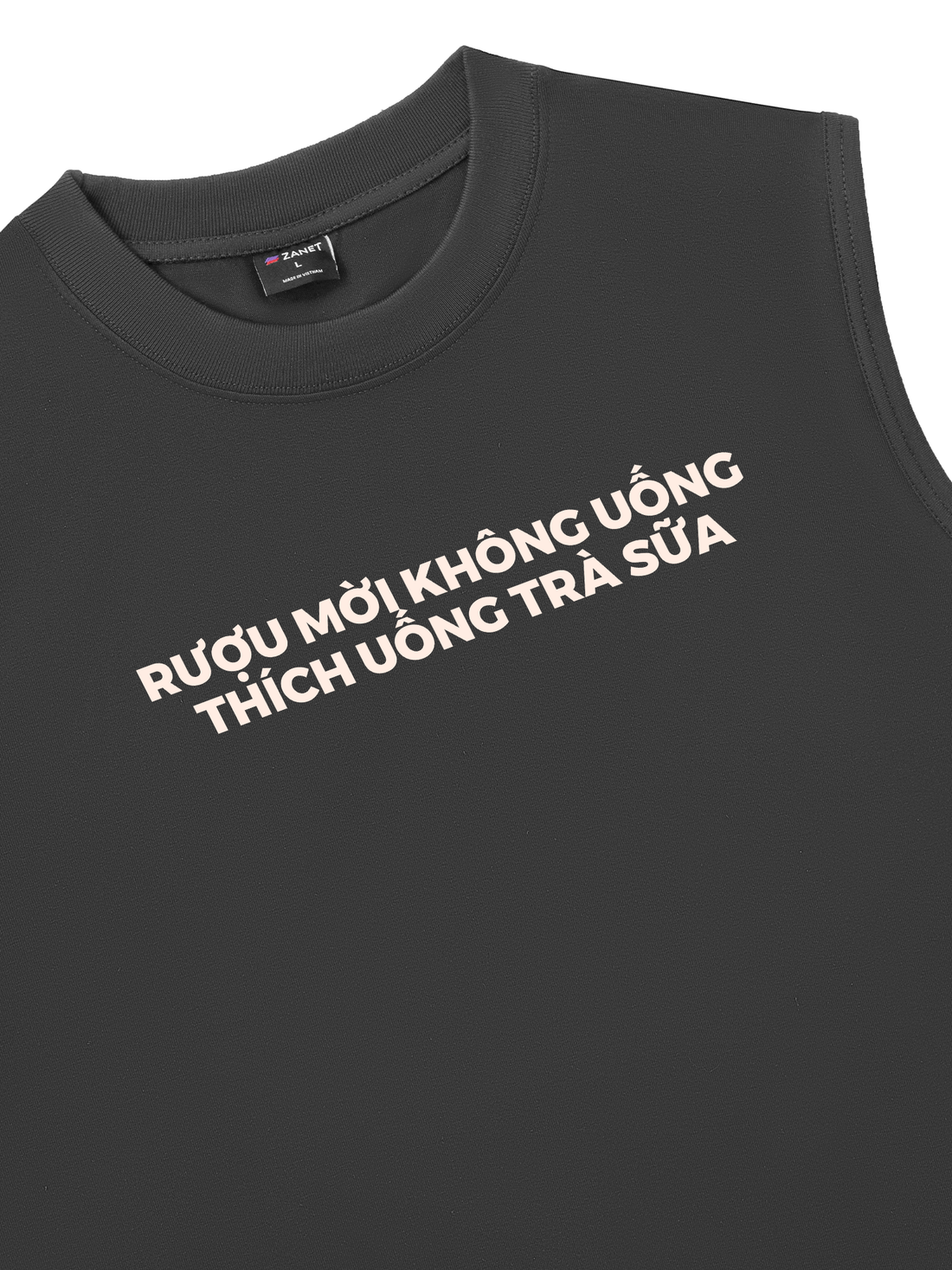 Áo Ba Lỗ Relaxed Fit Rượu Mời Không Uống