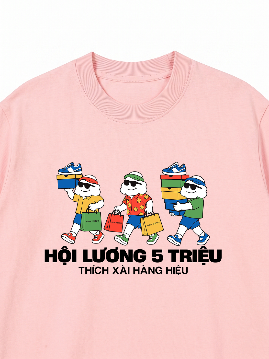 Áo Thun Mây Hăng Hái-Lương 5 Triệu