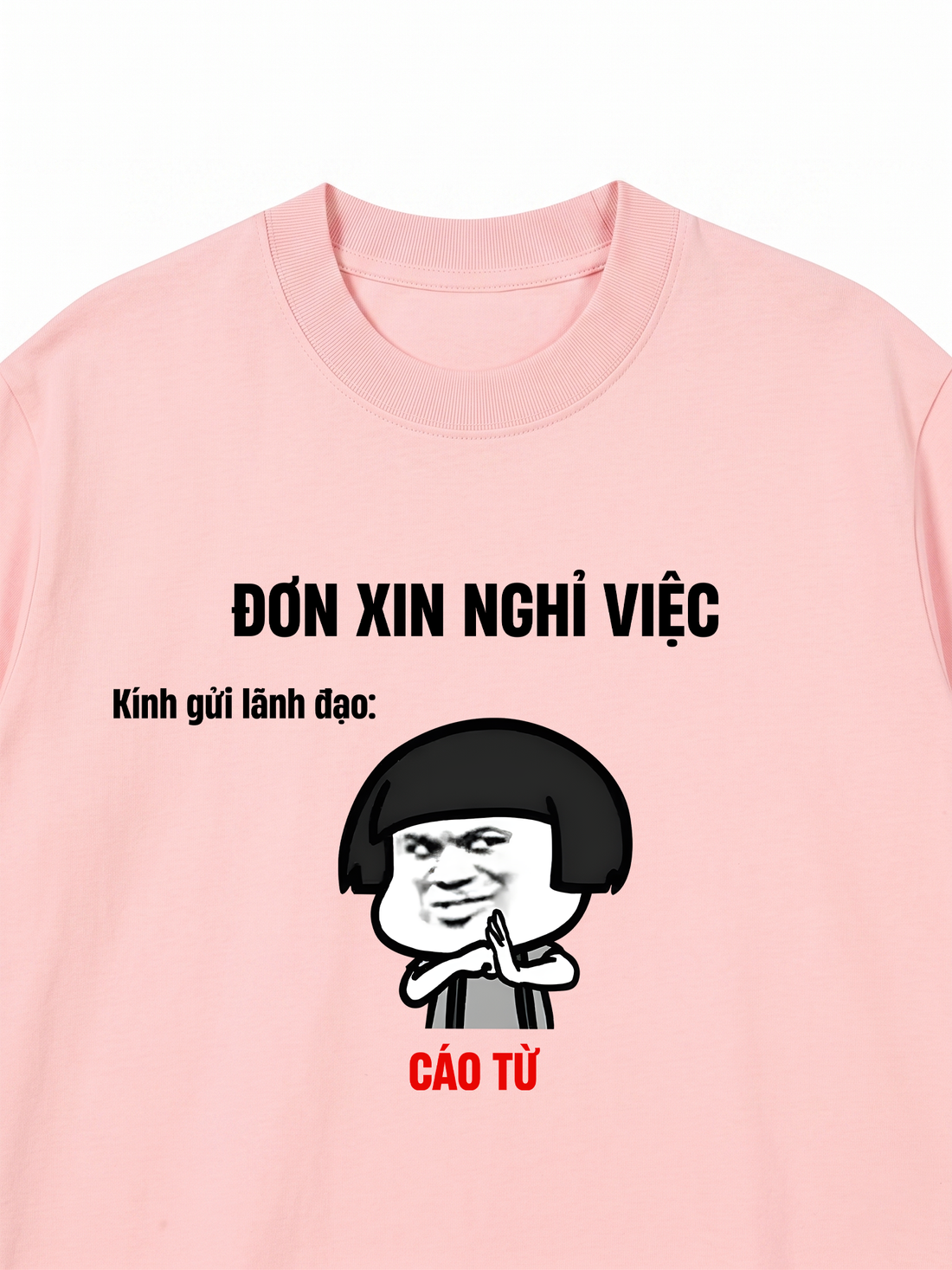 Áo Thun Đơn Xin Nghỉ Việc Meme Sư Muội
