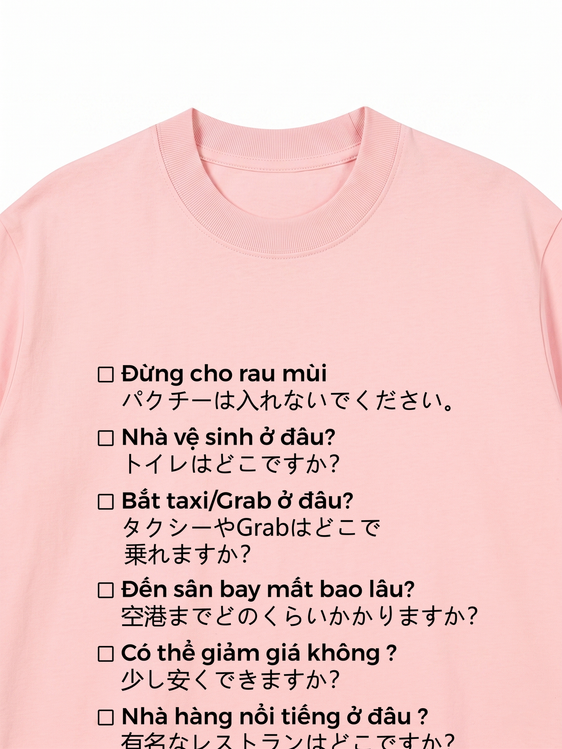 Áo Thun Phiên Dịch Du Lịch Nhật-Việt