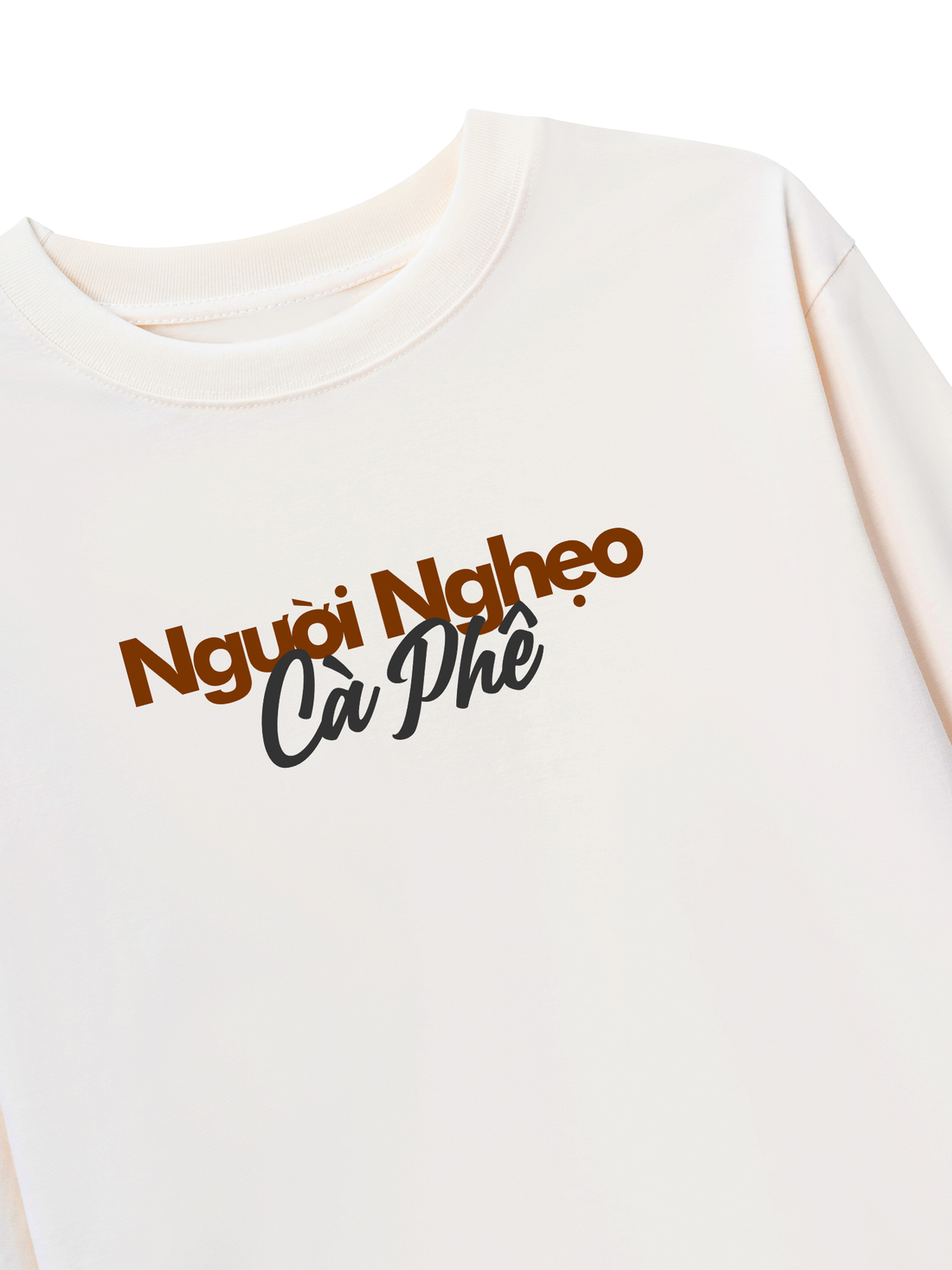 Áo Thun Dài Tay Người Nghẹo Cà Phê