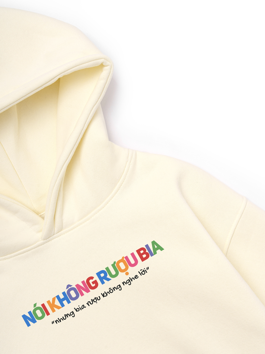 Áo Hoodie Nỉ Hai Da Nói Không Với Rượu Bia