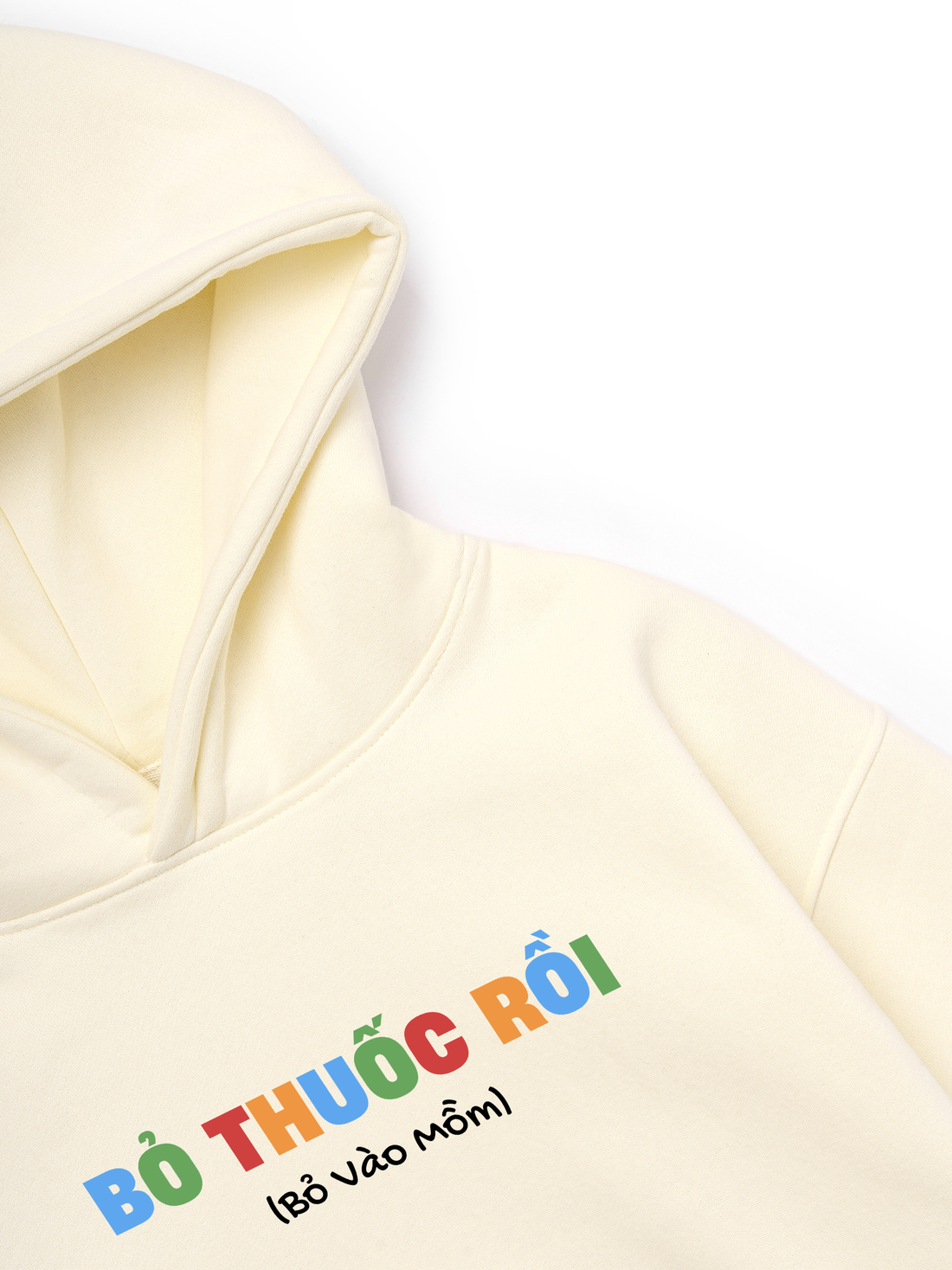 Áo Hoodie Nỉ Hai Da Bỏ Thuốc Rồi