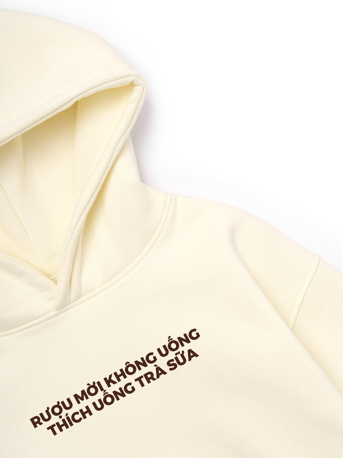 Áo Hoodie Nỉ Hai Da Rượu Mời Không Uống