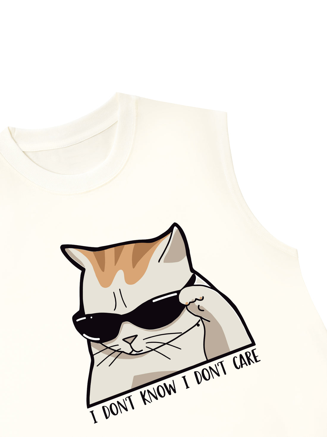 Áo Ba Lỗ Relaxed Fit I Don_t Know I Don_t Care