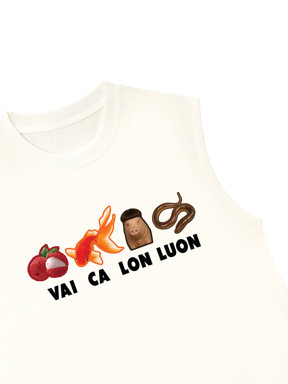 Áo Ba Lỗ Relaxed Fit Vải Cá Lợn Lươn