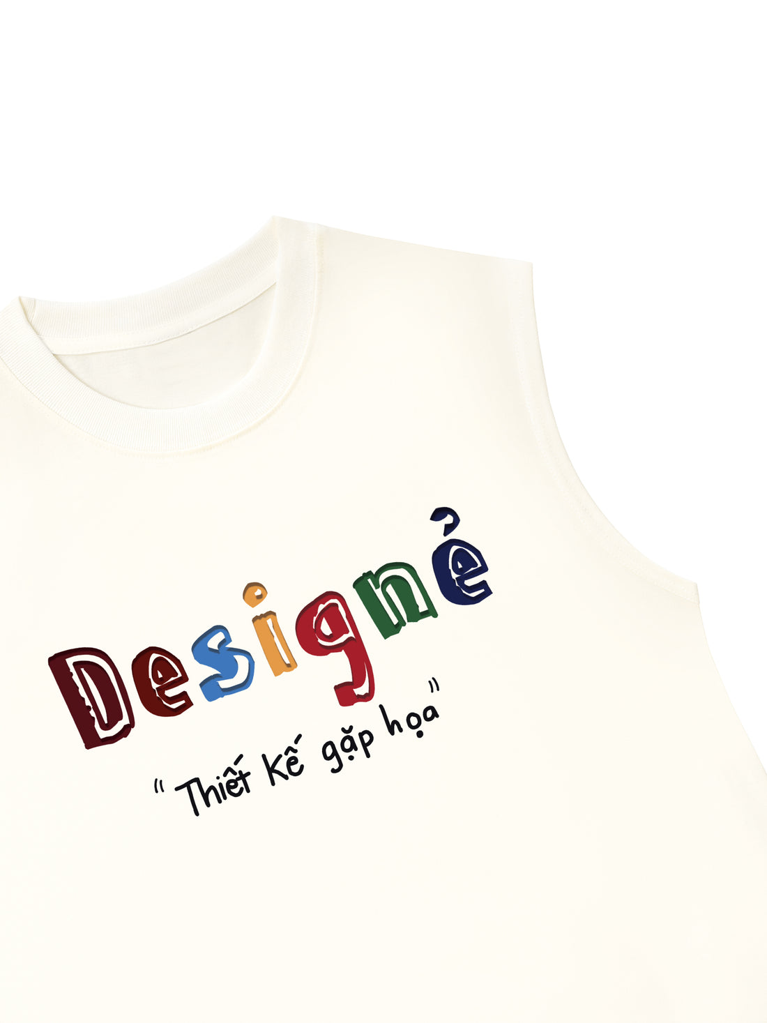 Áo Ba Lỗ Relaxed Fit Designer Thiết Kế Gặp Họa