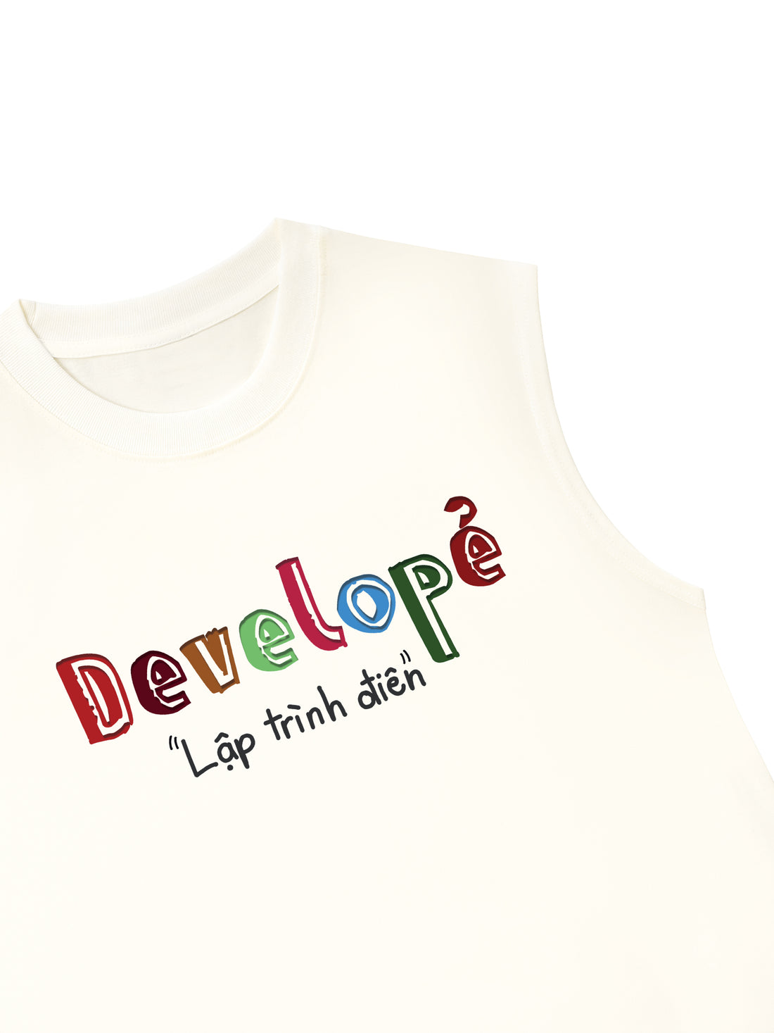 Áo Ba Lỗ Relaxed Fit Developer Lập Trình Điên