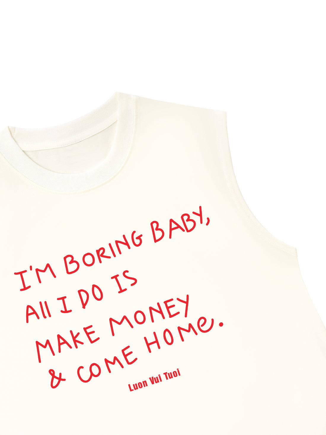 Áo Ba Lỗ Relaxed Fit I'm Boring Baby