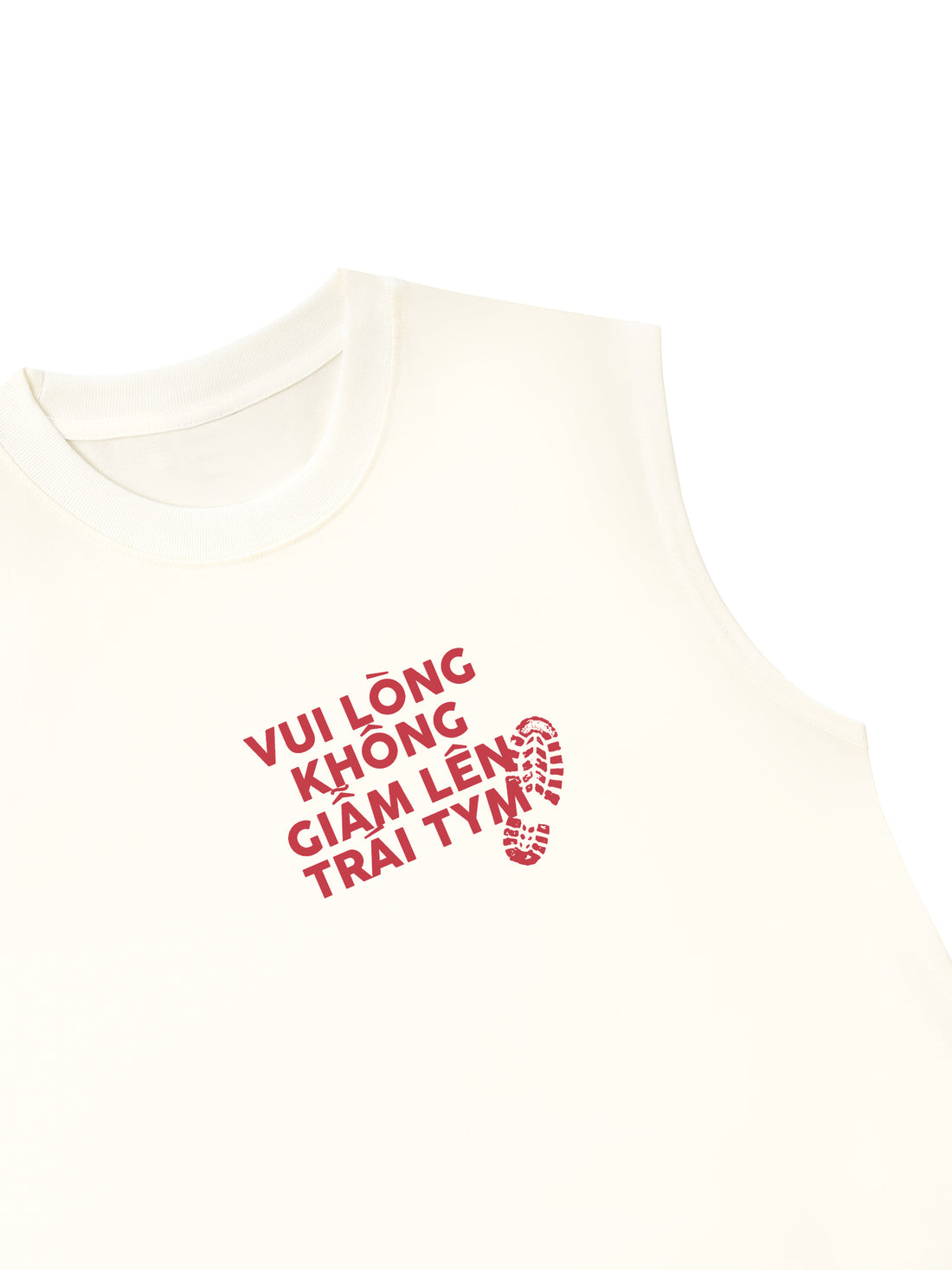 Áo Ba Lỗ Relaxed Fit Vui Lòng Không Dẫm Lên Trái Tym