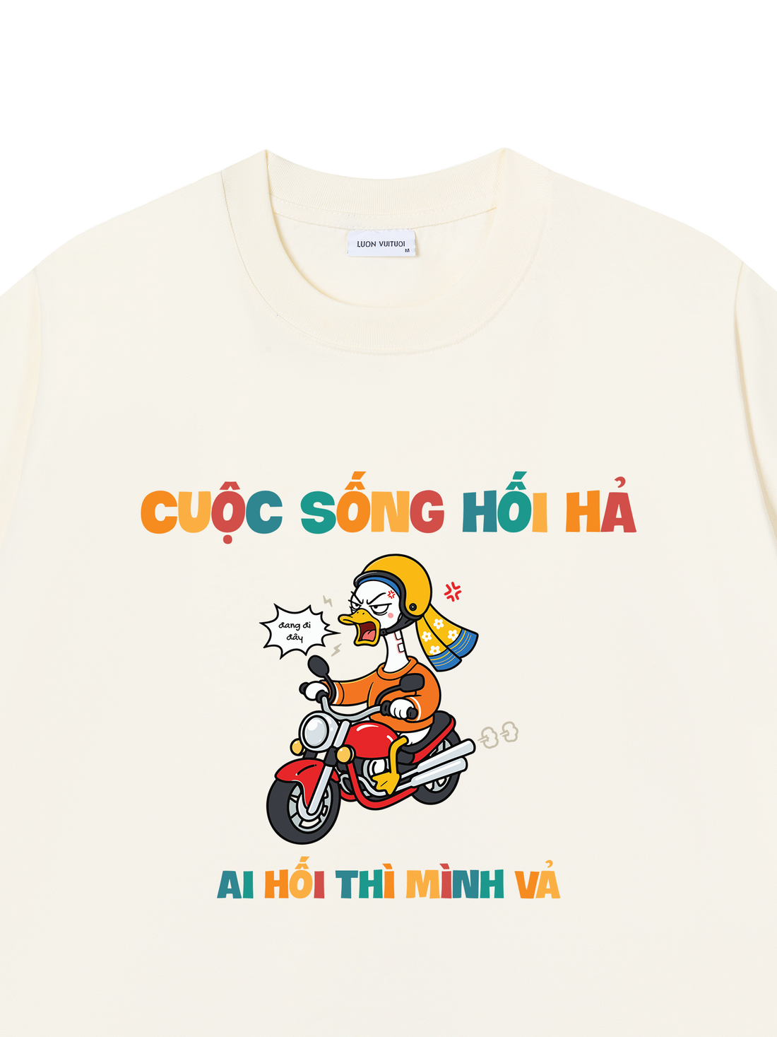 Áo Thun Vịt Lisa - Cuộc Sống Hối Hả Ai Hối Mình Vả