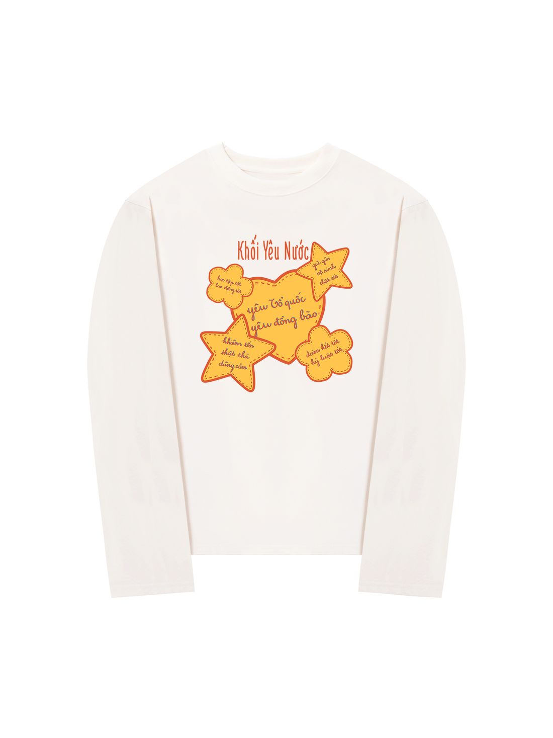 Áo Thun Dài Tay 5 Điều Bác Hồ Dạy