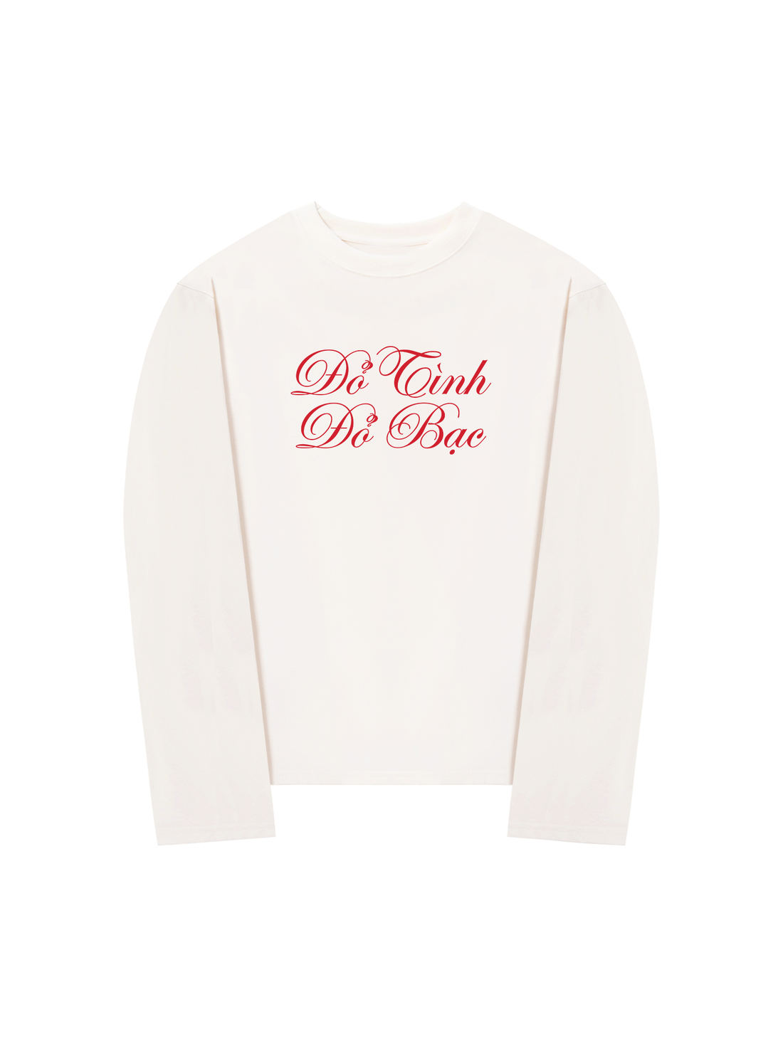 Áo Thun Dài Tay Đỏ Tình Đỏ Bạc