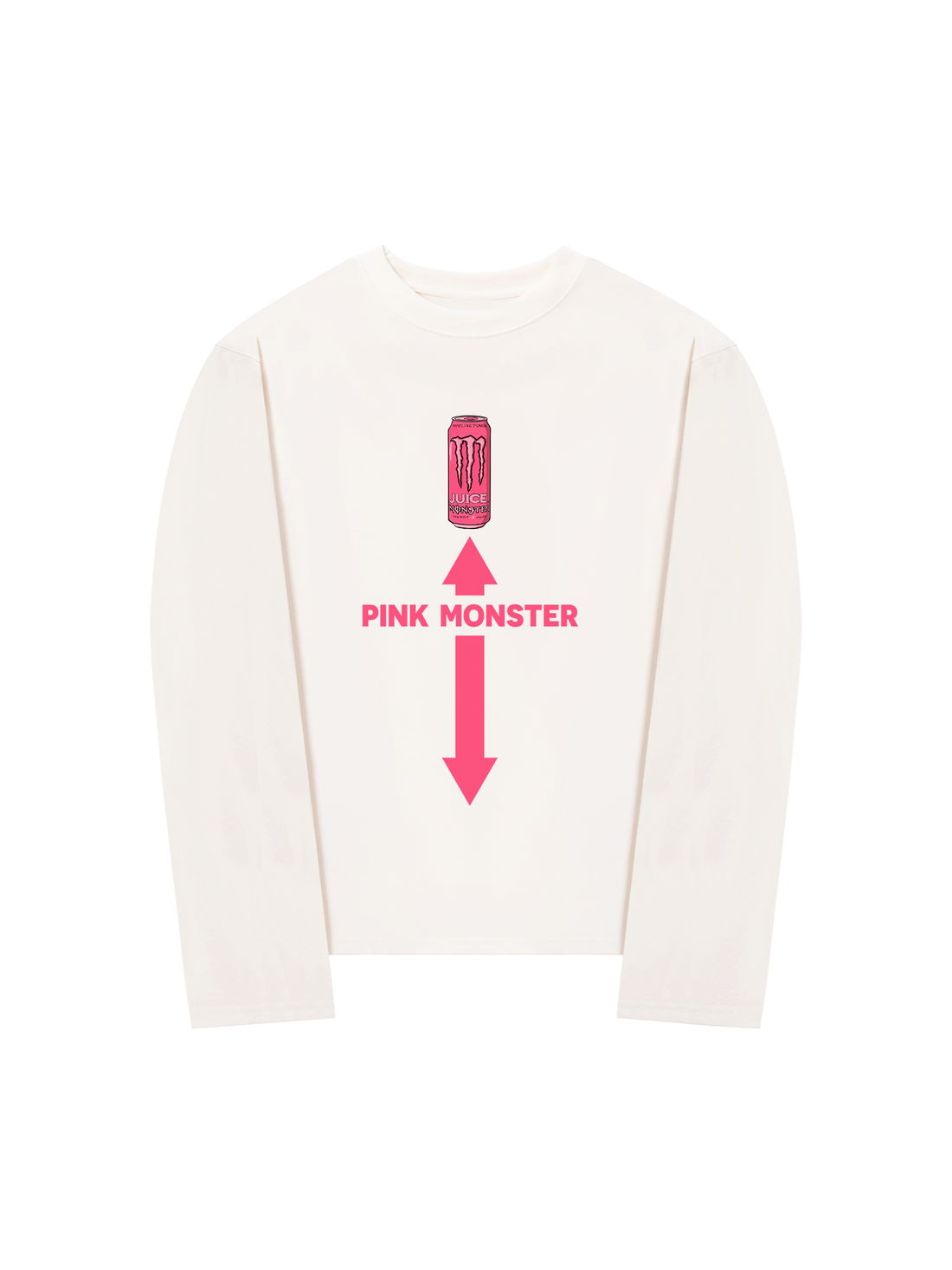 Áo Thun Dài Tay Pink Monster
