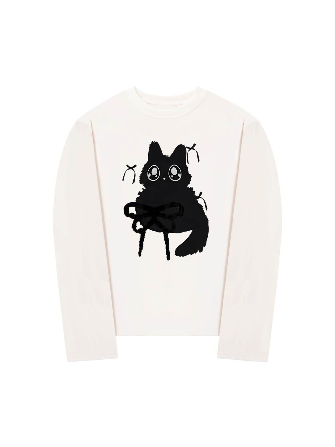 Áo Thun Dài Tay Black Cat Coquette